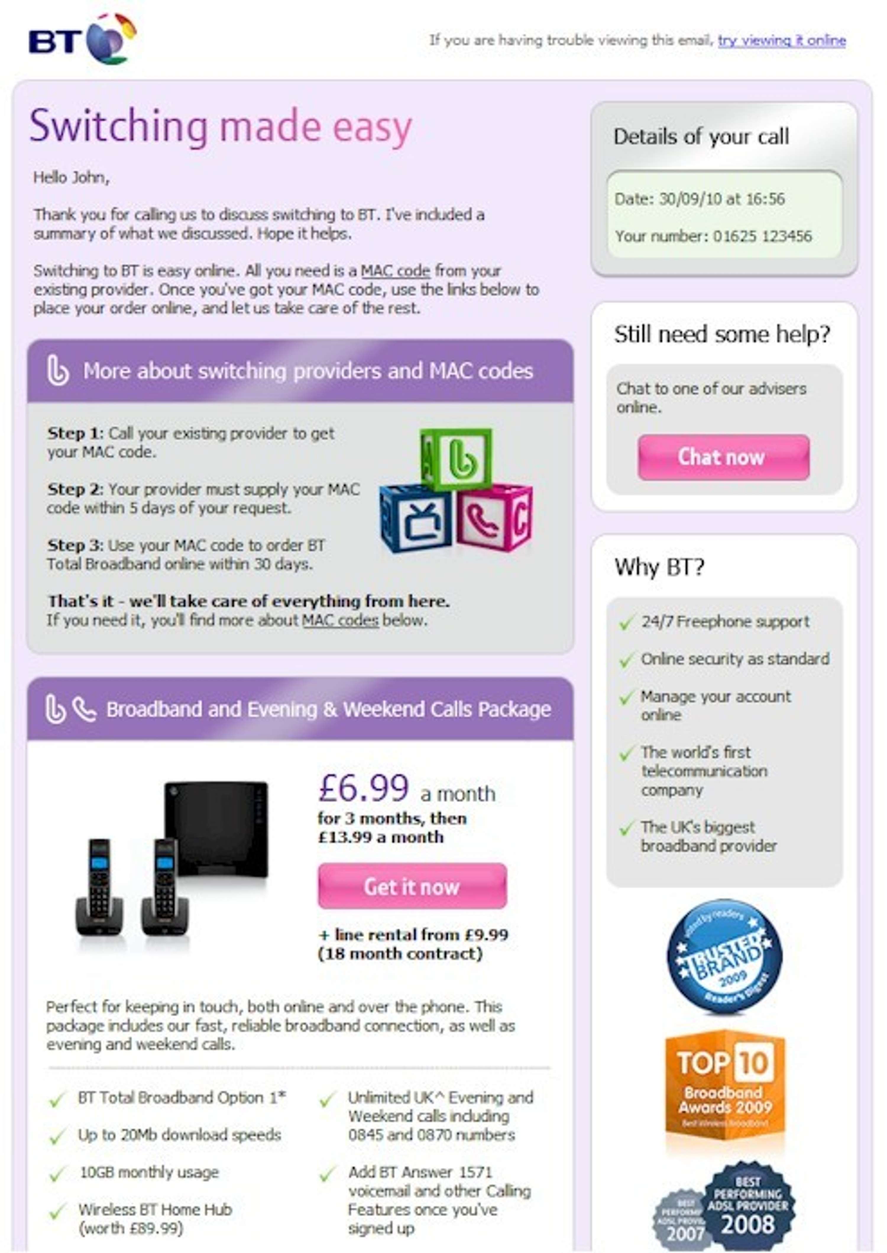 DRIVING ONLINE SALES THROUGH BT.COM by Karmarama