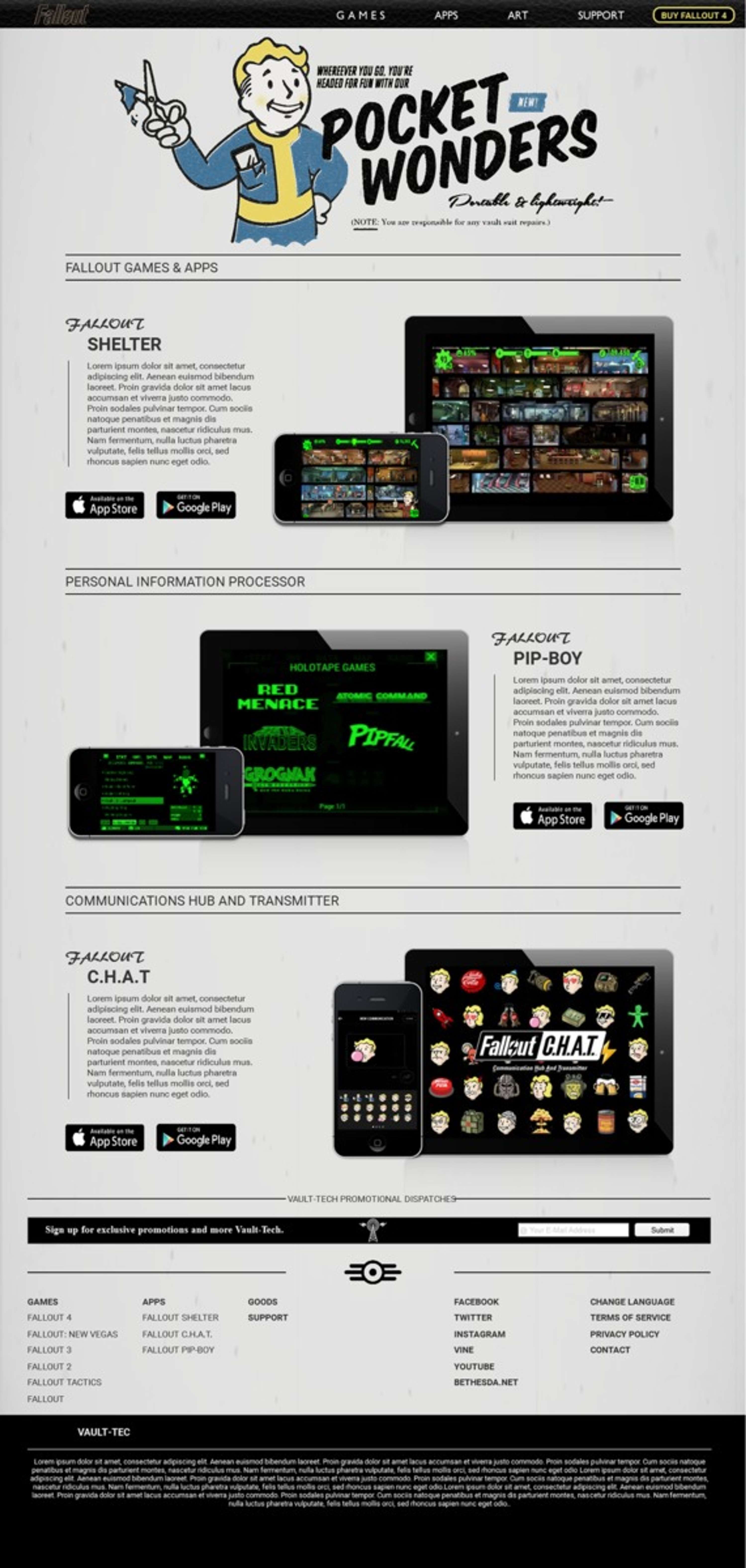 Fallout Website by Michael Geary