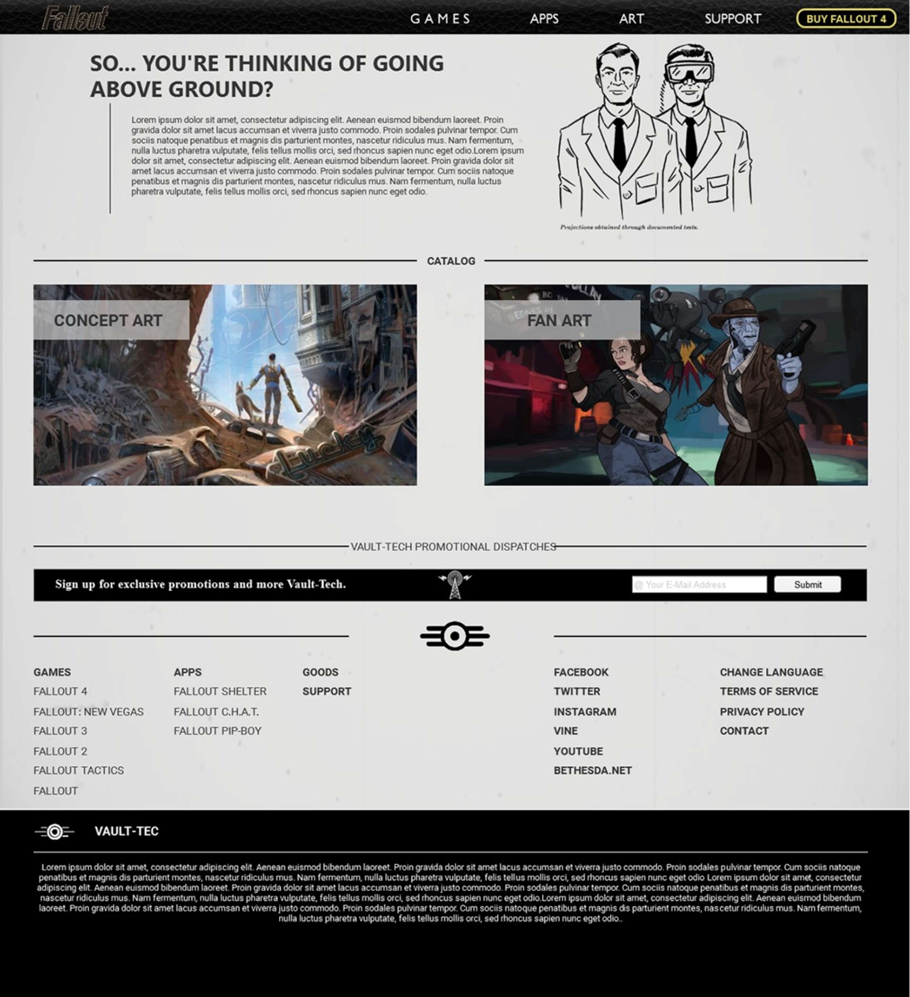 Fallout Website by Michael Geary