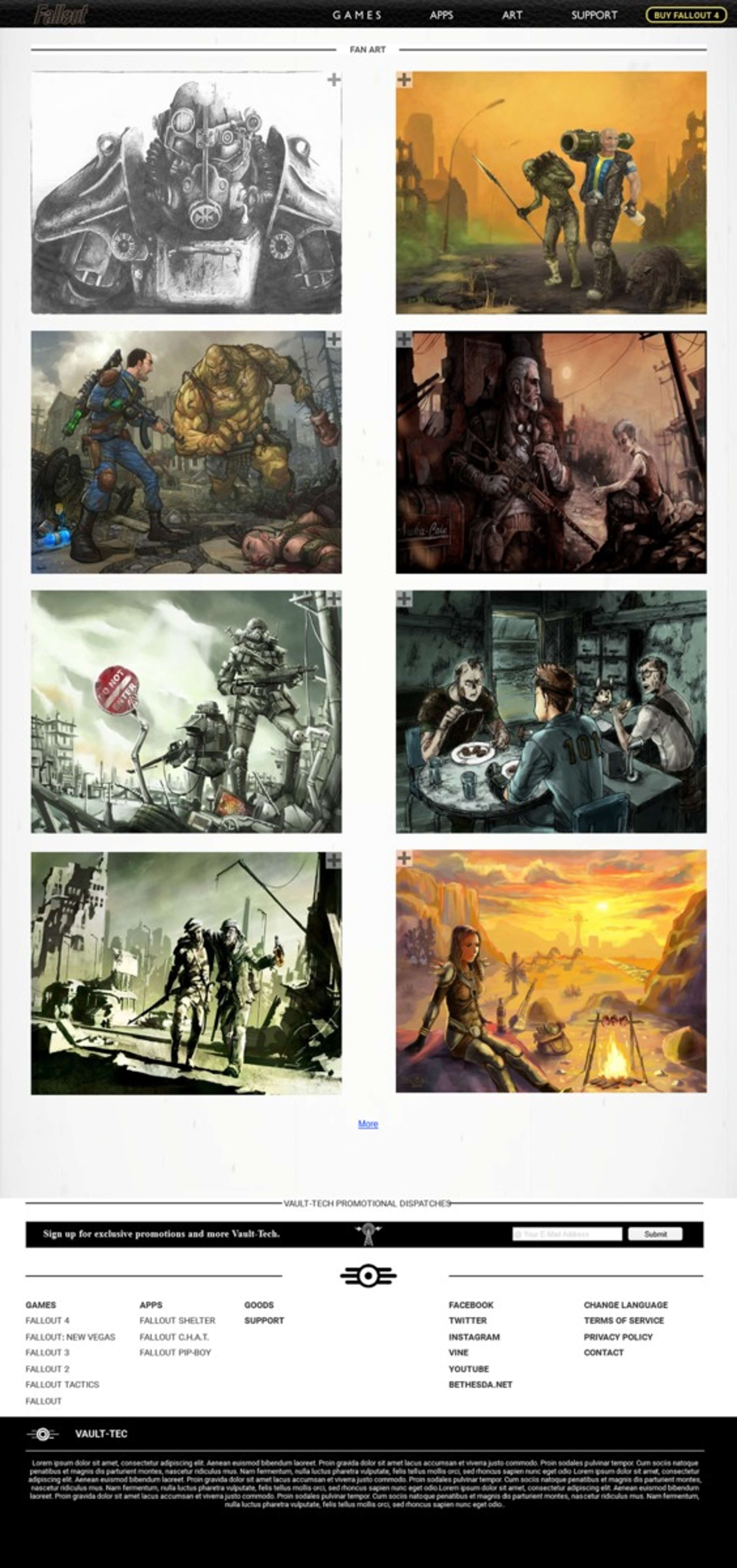 Fallout Website by Michael Geary