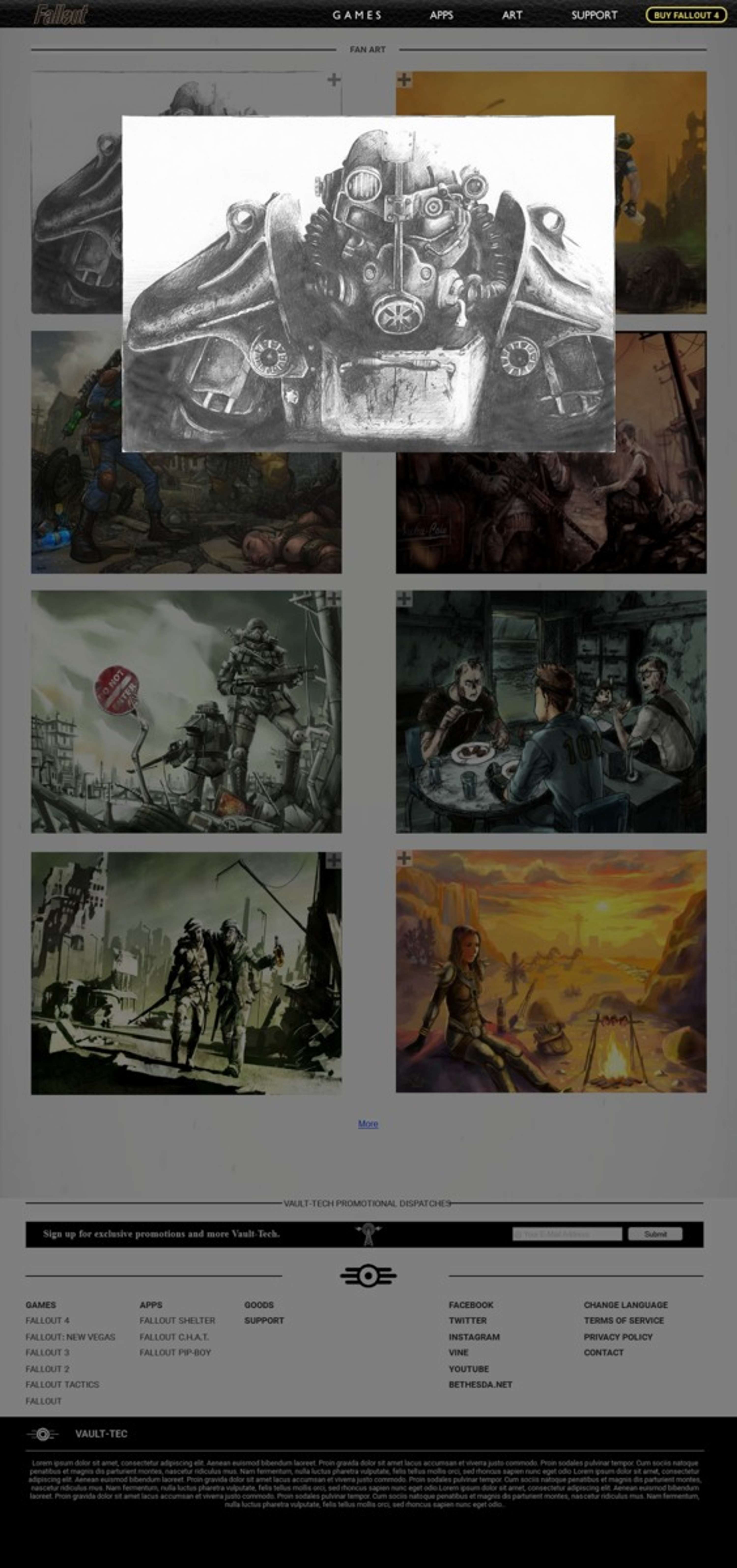 Fallout Website by Michael Geary