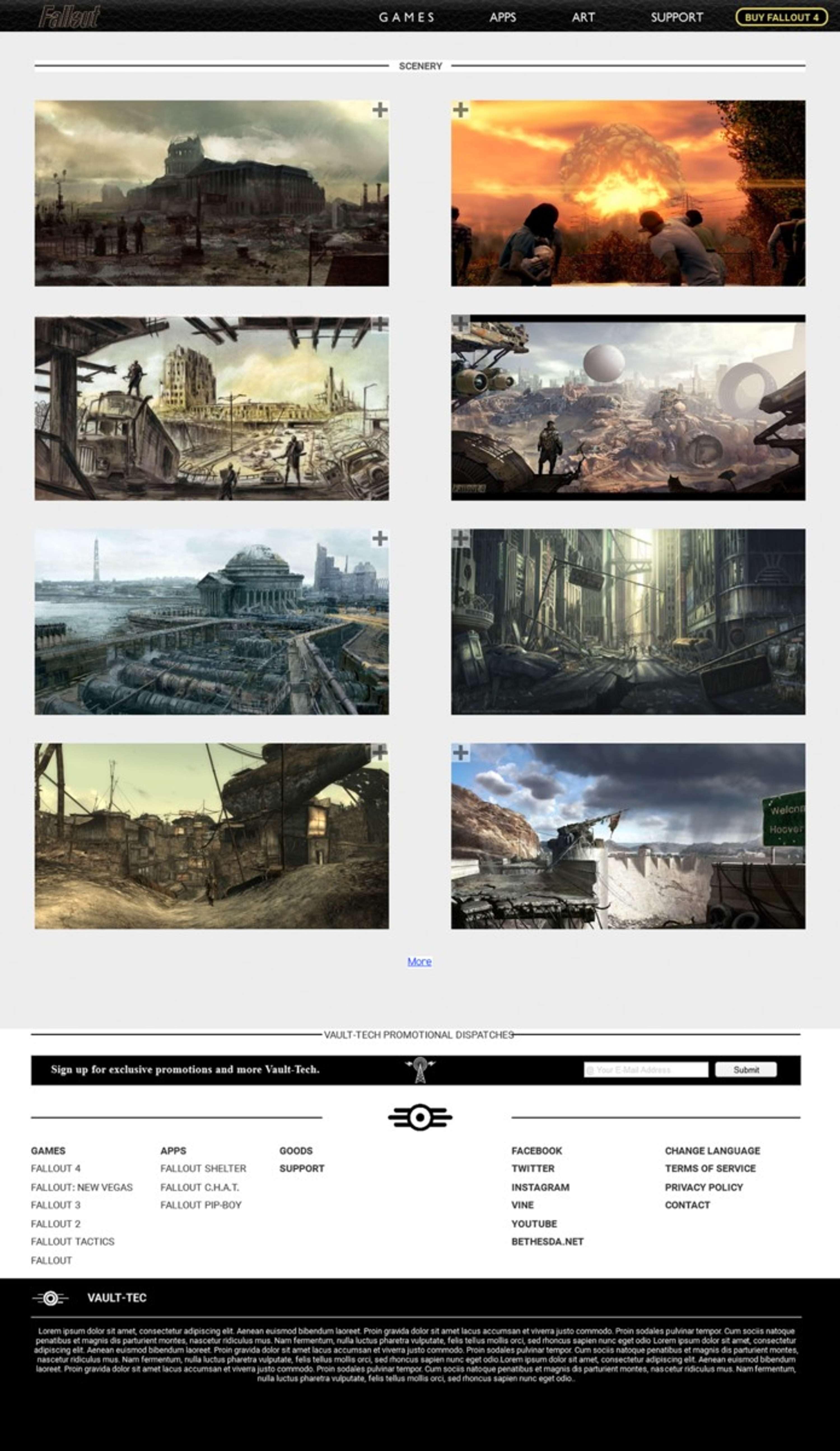 Fallout Website by Michael Geary