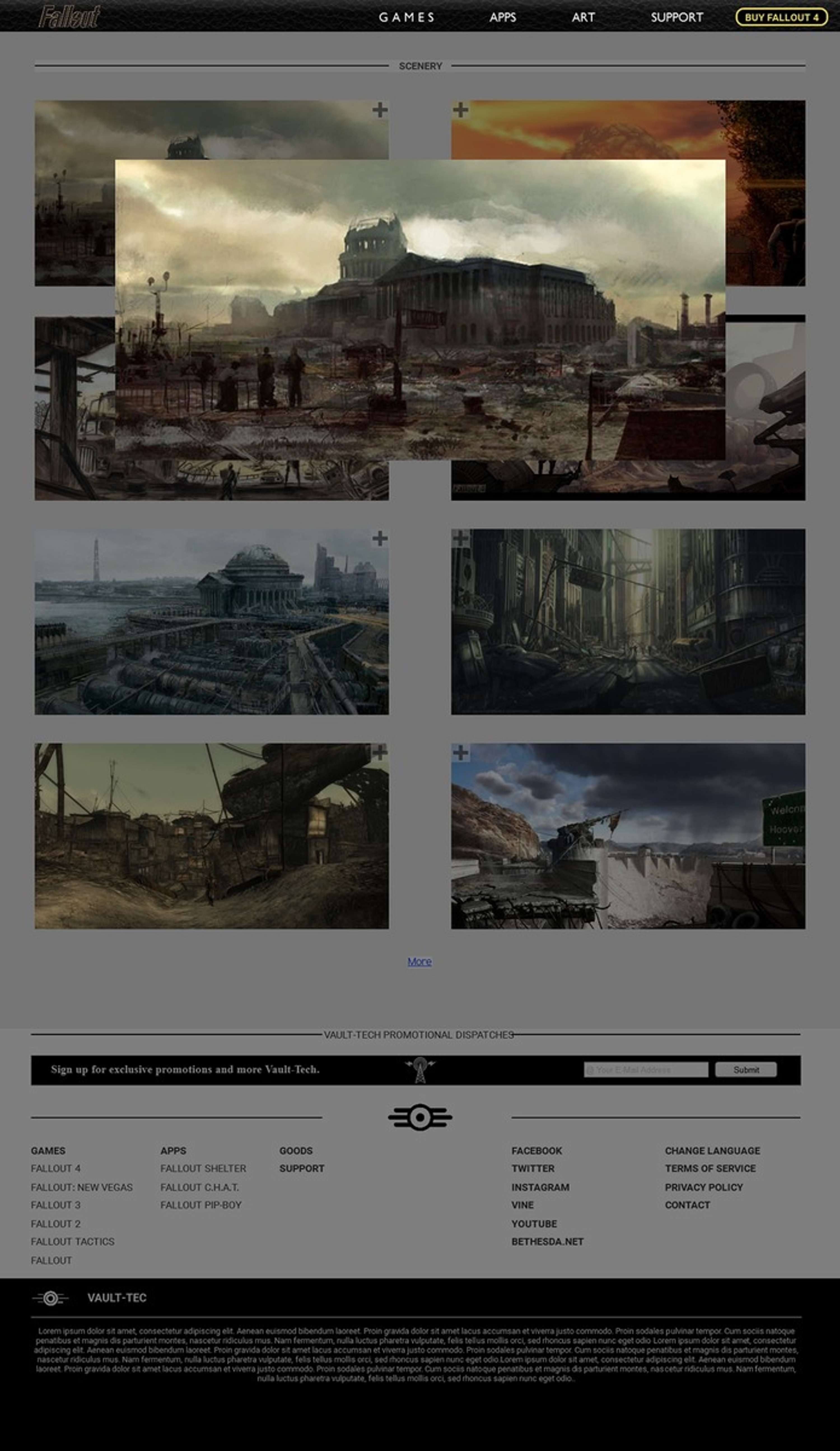 Fallout Website by Michael Geary