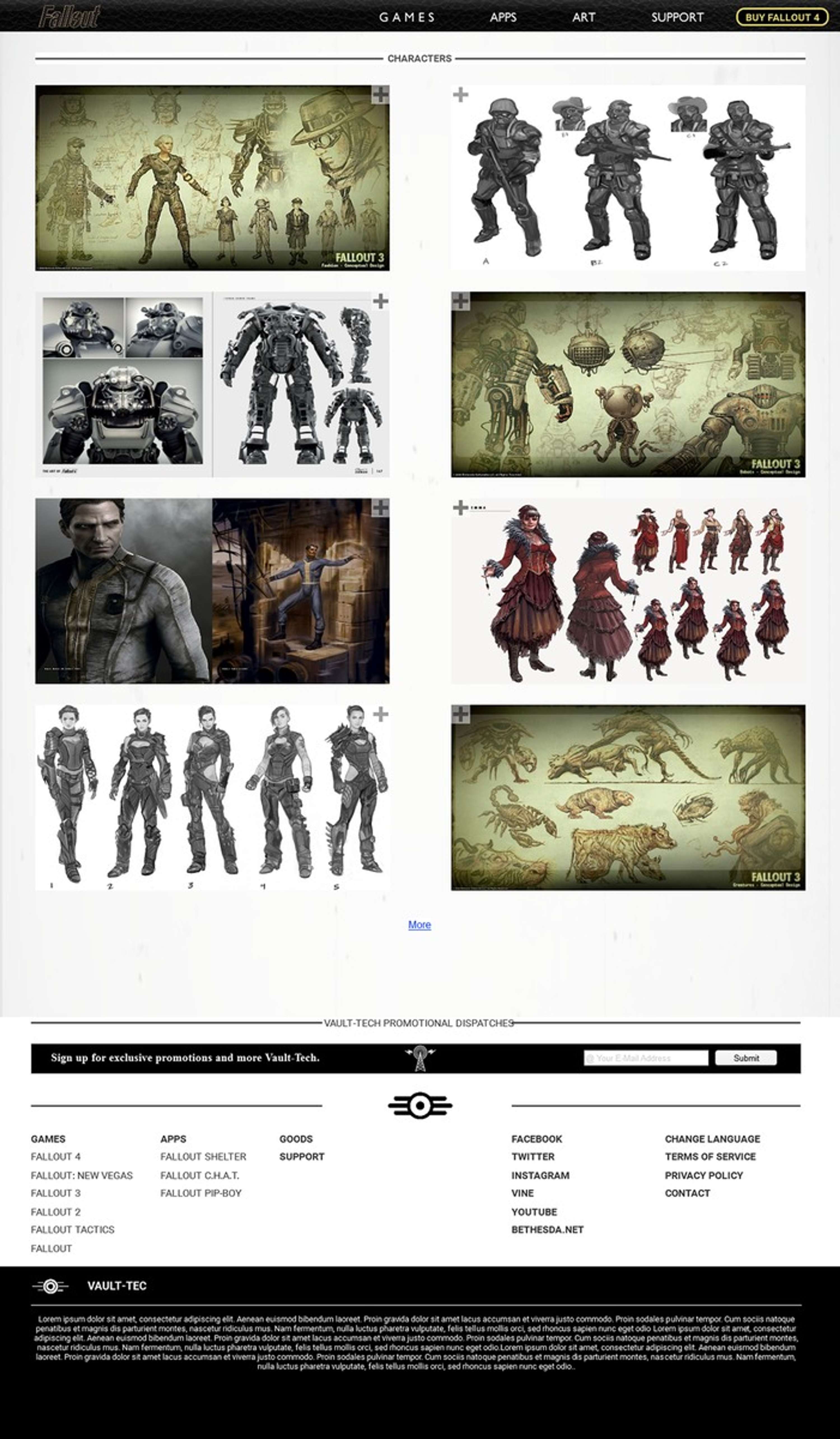 Fallout Website by Michael Geary