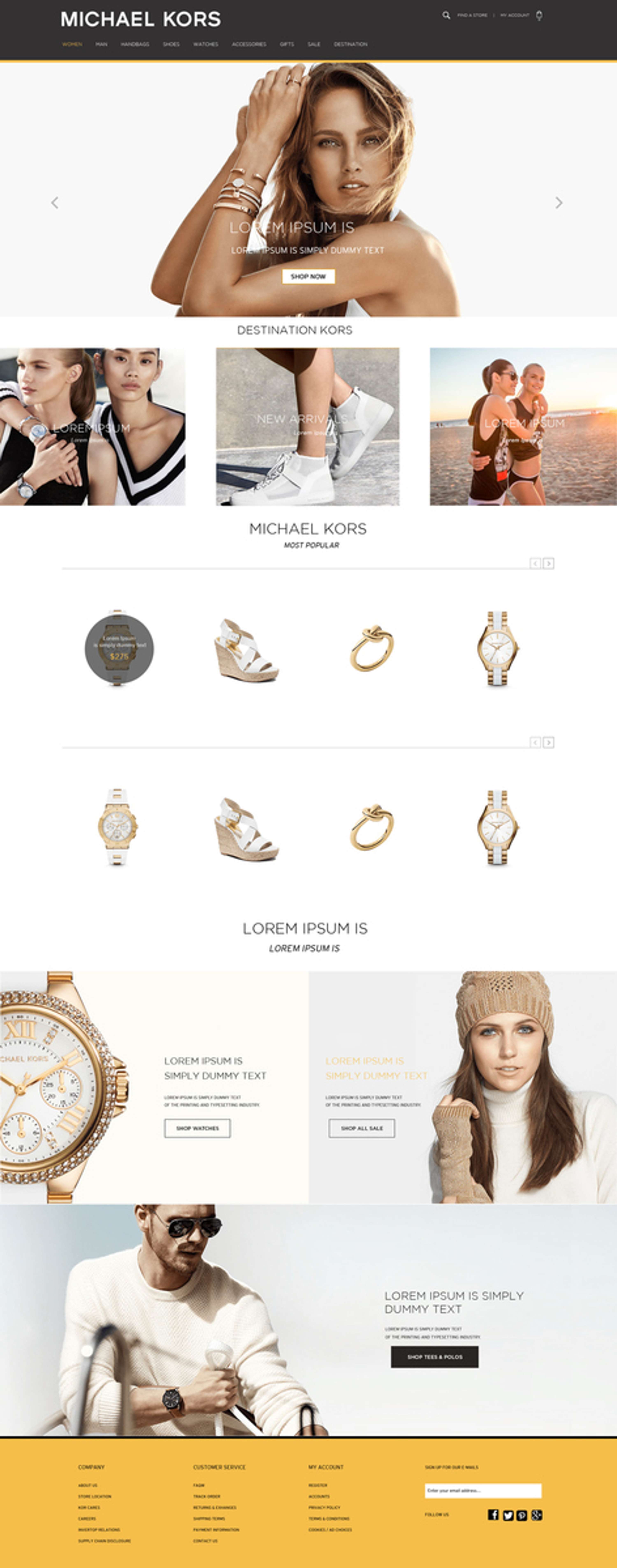 Michael Kors (Homepage Redesign) | The Dots