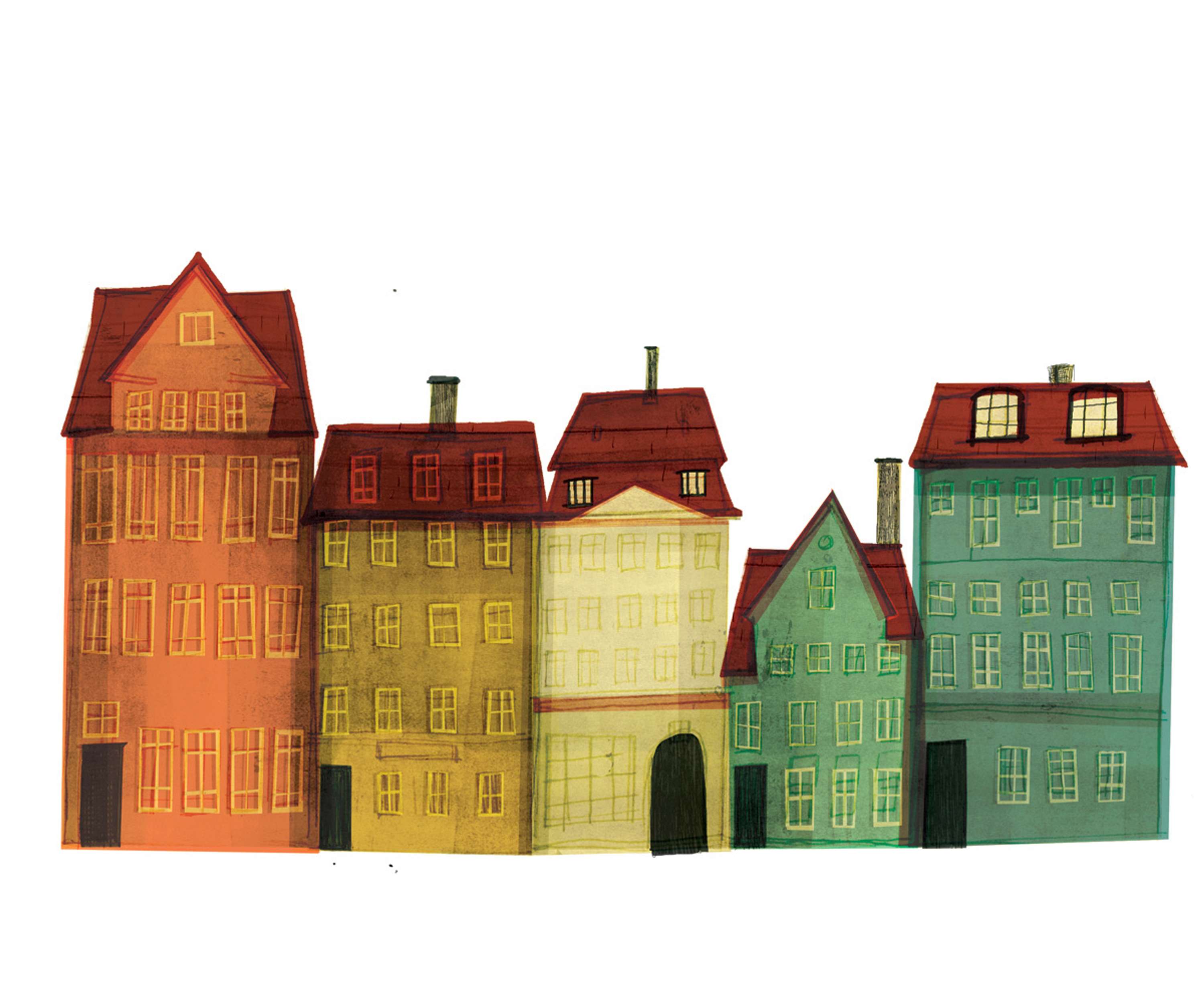 copenhagen map by katie hickey