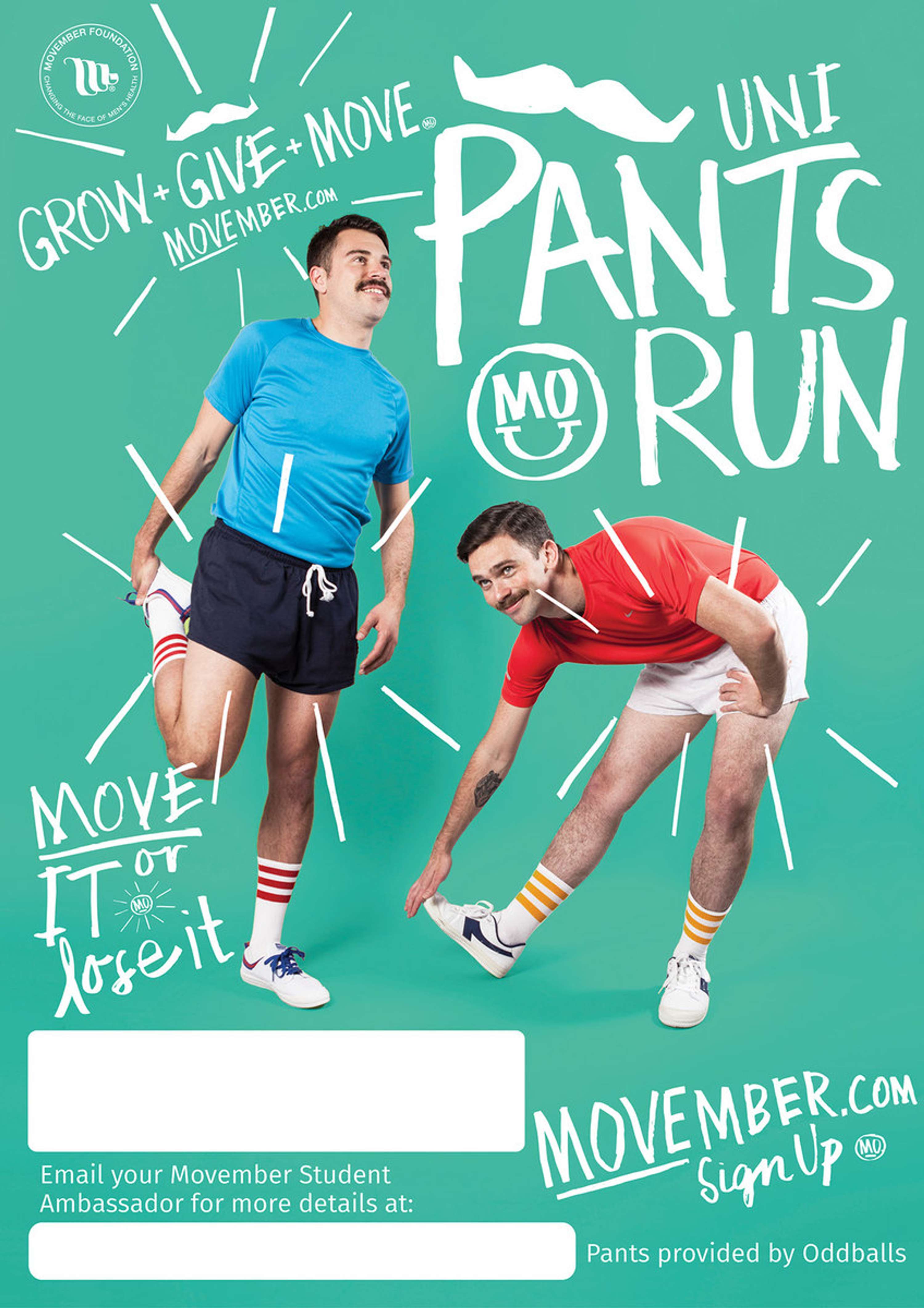Movember - University Pants Run 2015 by Kieran James