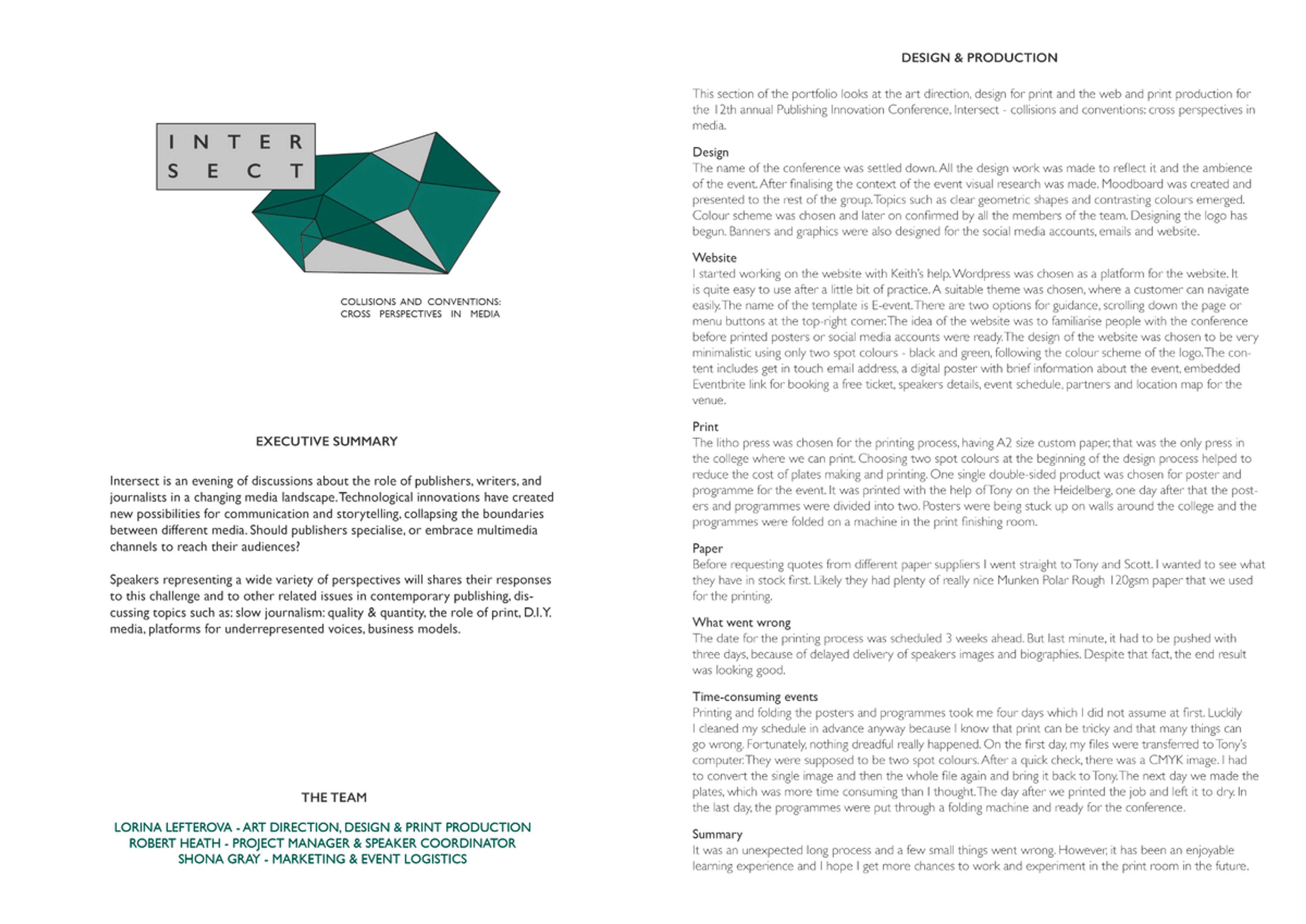 Creative Collaboration - Intersect by Lori Lefterova