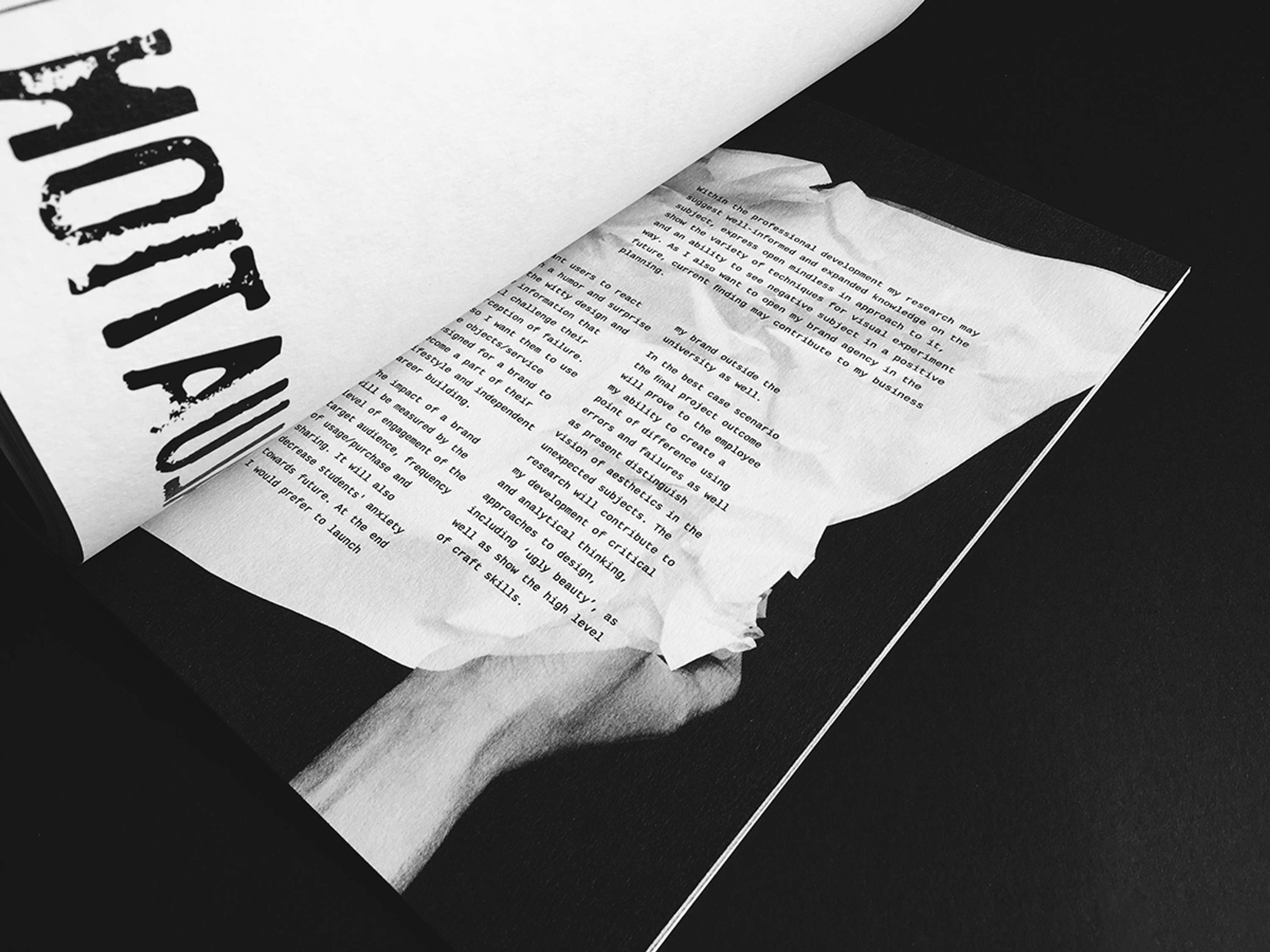 'Failosophy' visual research by Anna Vasiunyk