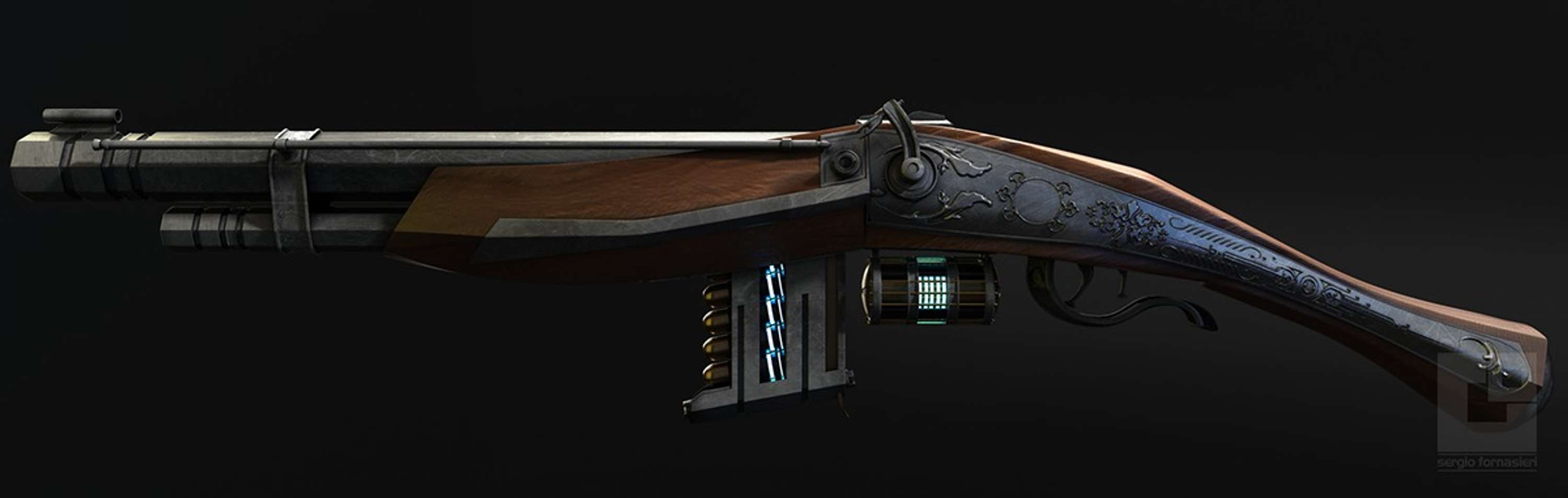 | Steam Flintlock Gun | Game Concept by Sergio Fornasieri