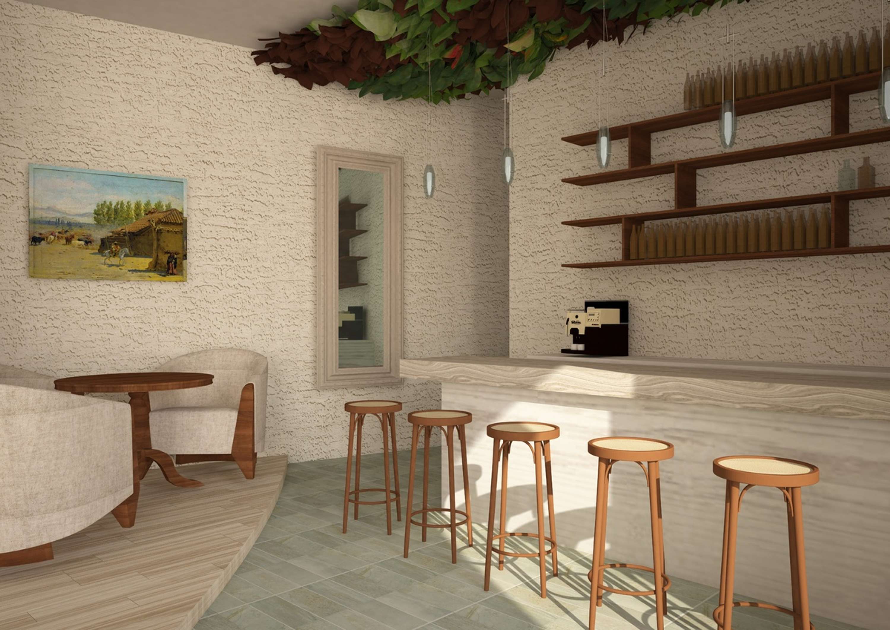 Library Cafe by Irina Zentcova