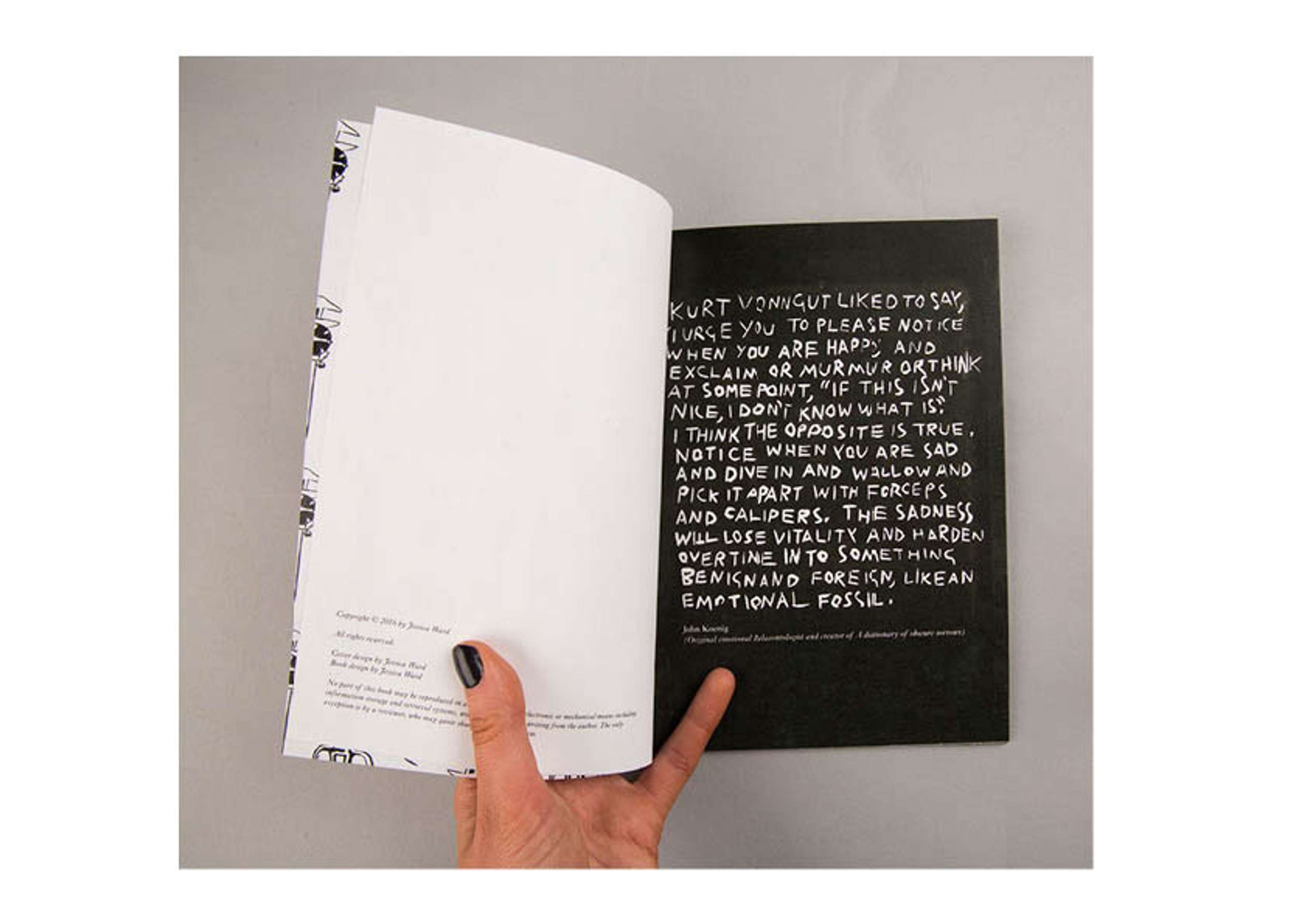 A Collection of emotional fossils by Jessica Ward