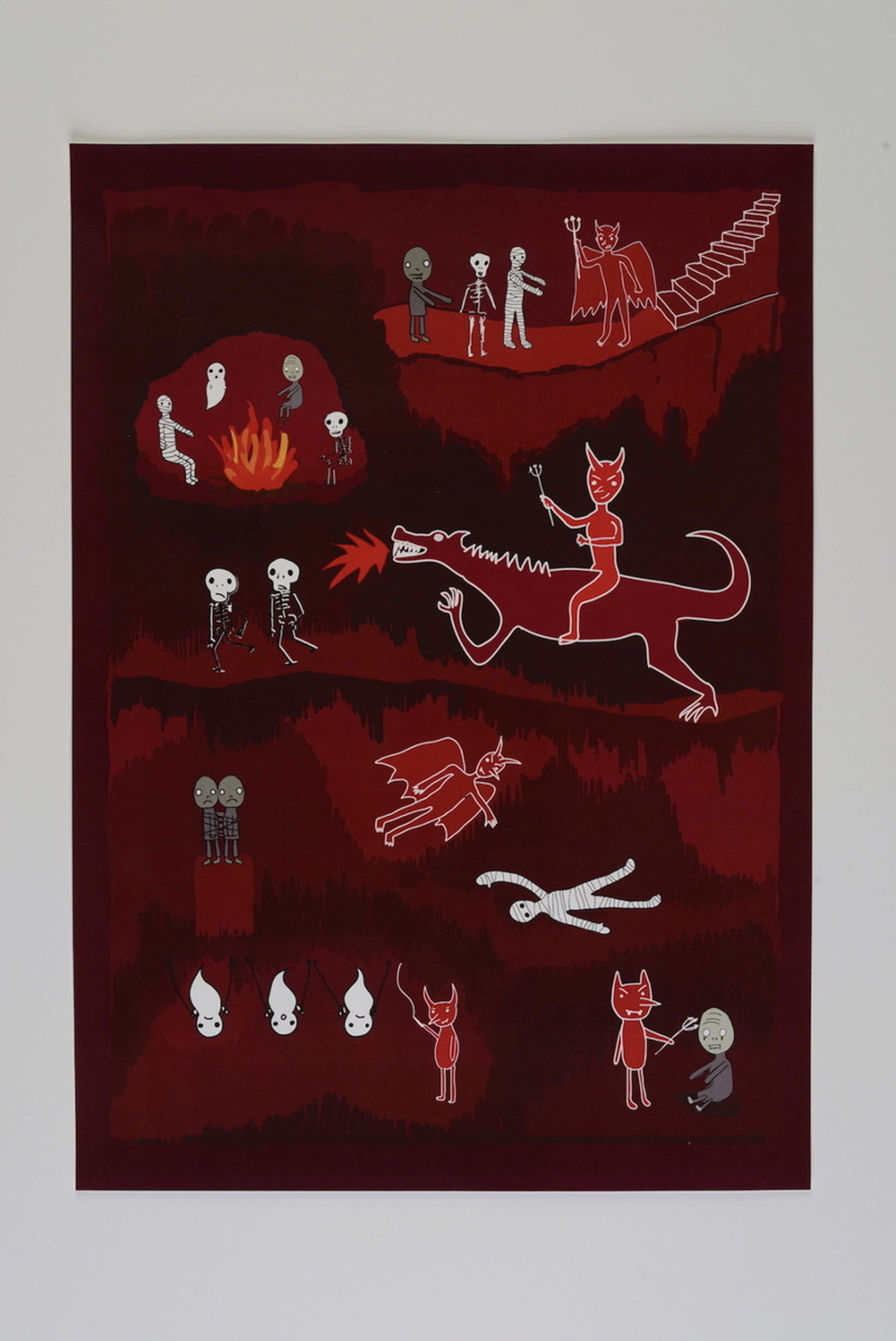 A Zombie, A Mummy, A Ghost, and A Seleton by Alison Fong