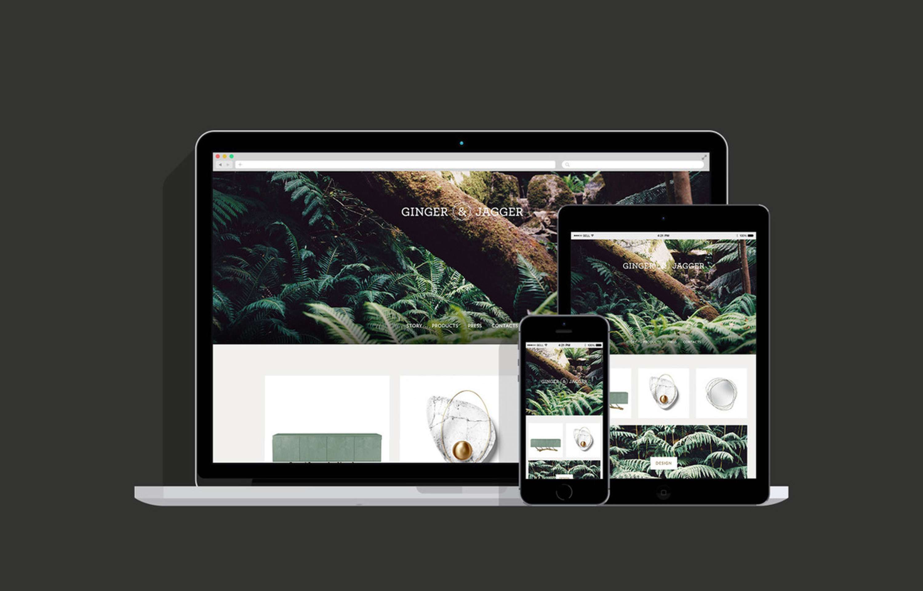 Website — Ginger & Jagger by Sérgio Cameira