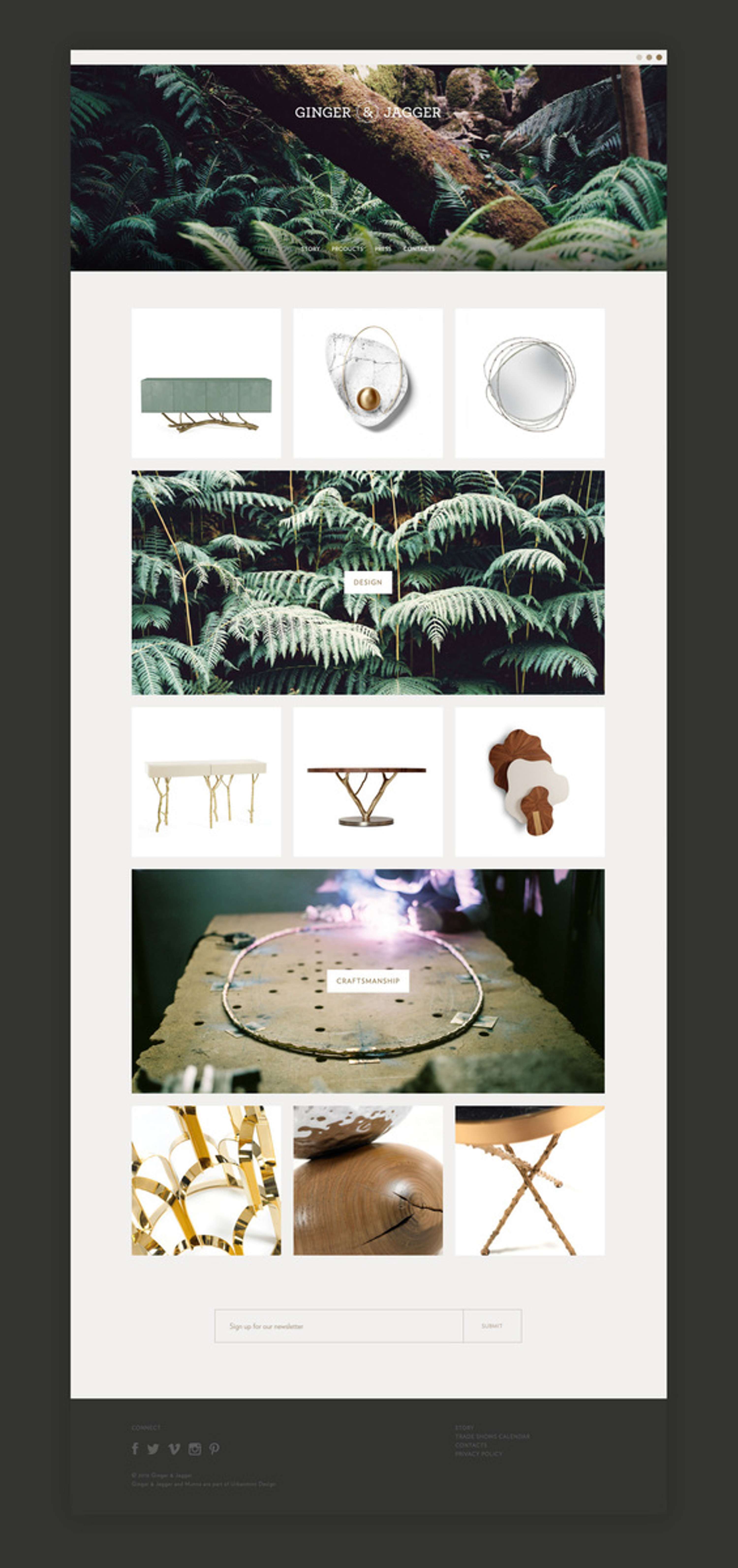 Website — Ginger & Jagger by Sérgio Cameira