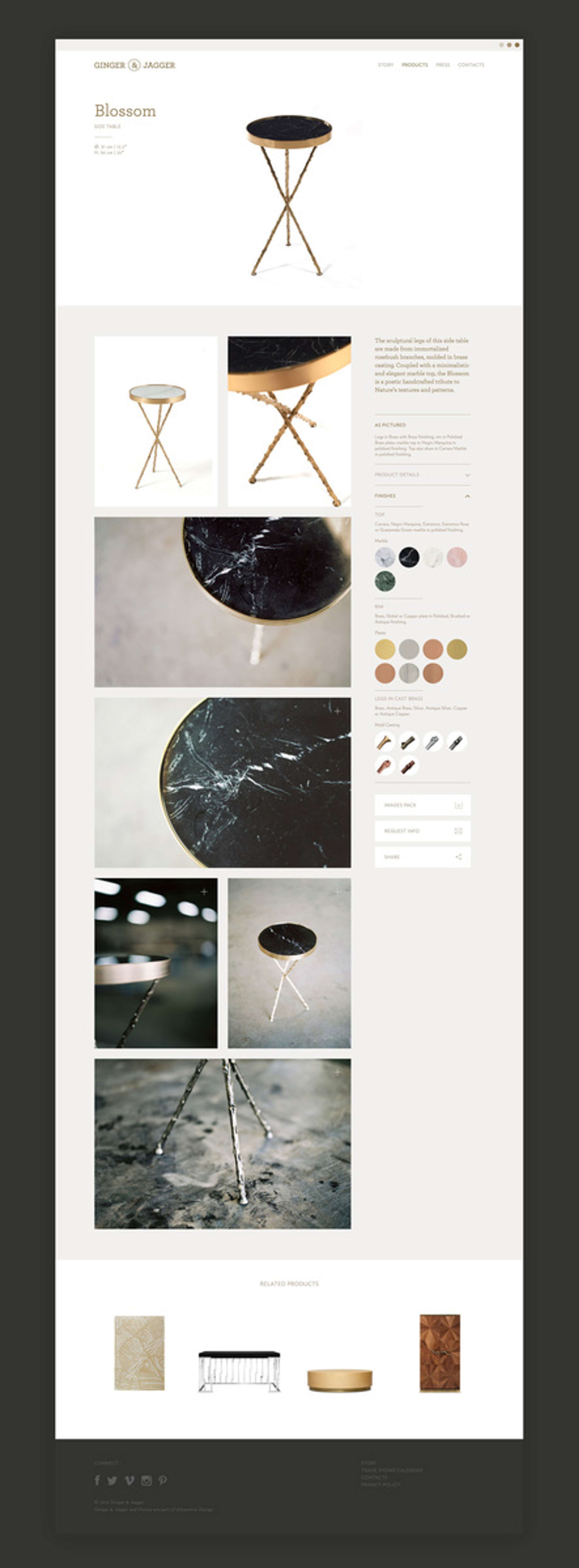 Website — Ginger & Jagger by Sérgio Cameira