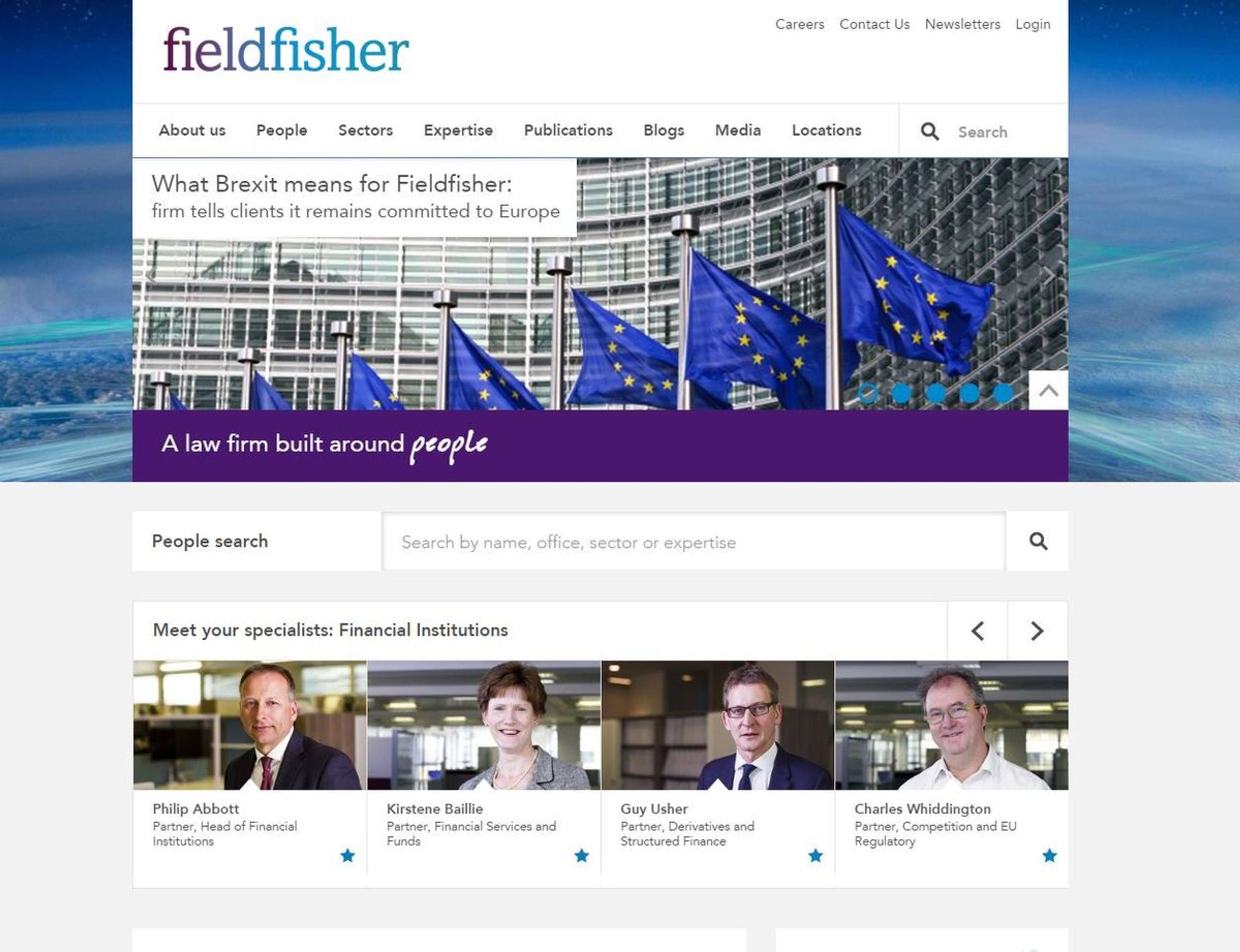 Fieldfisher Website by Melissa Cumberland