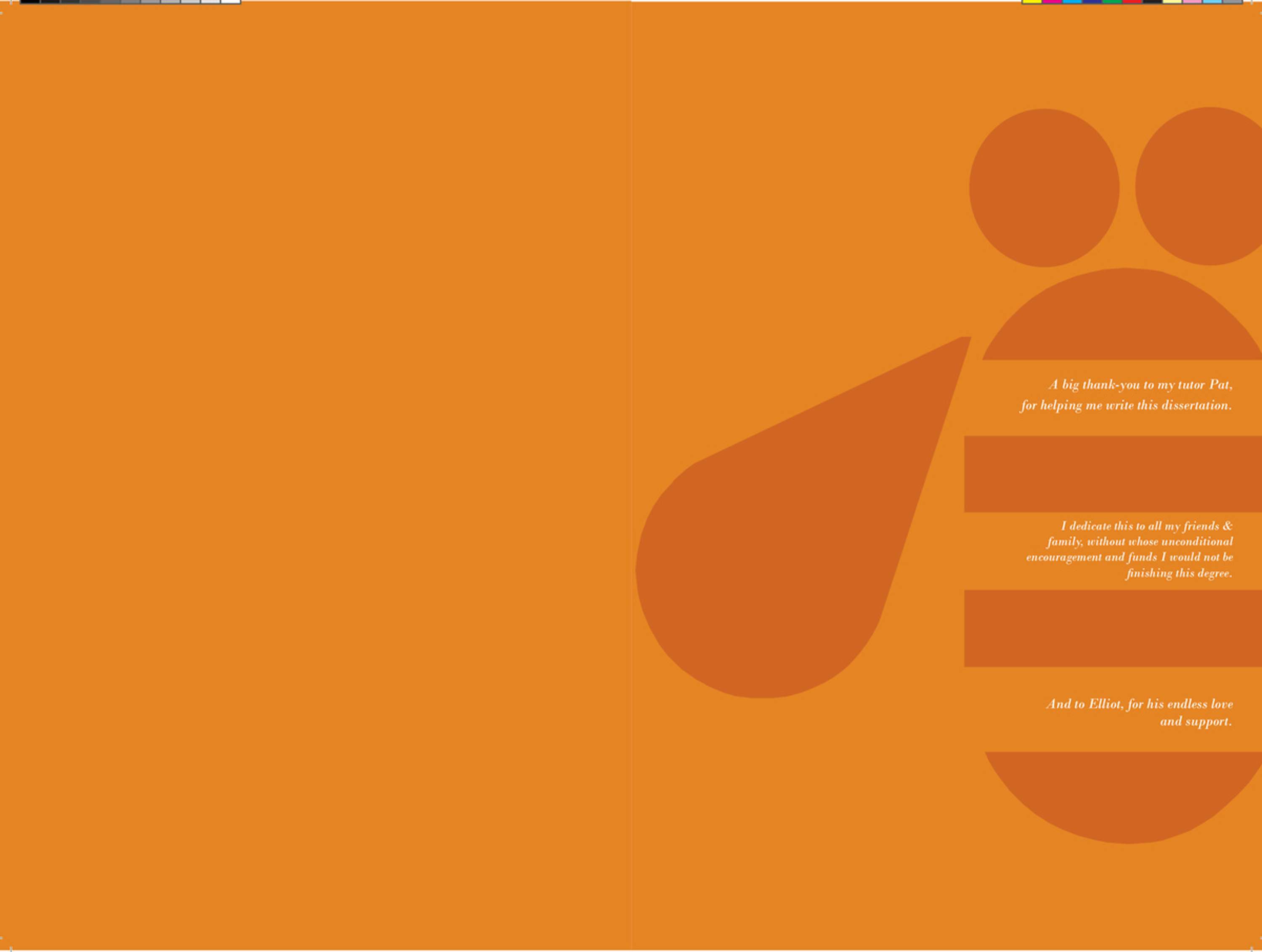 Dissertation design by Sarah Adair