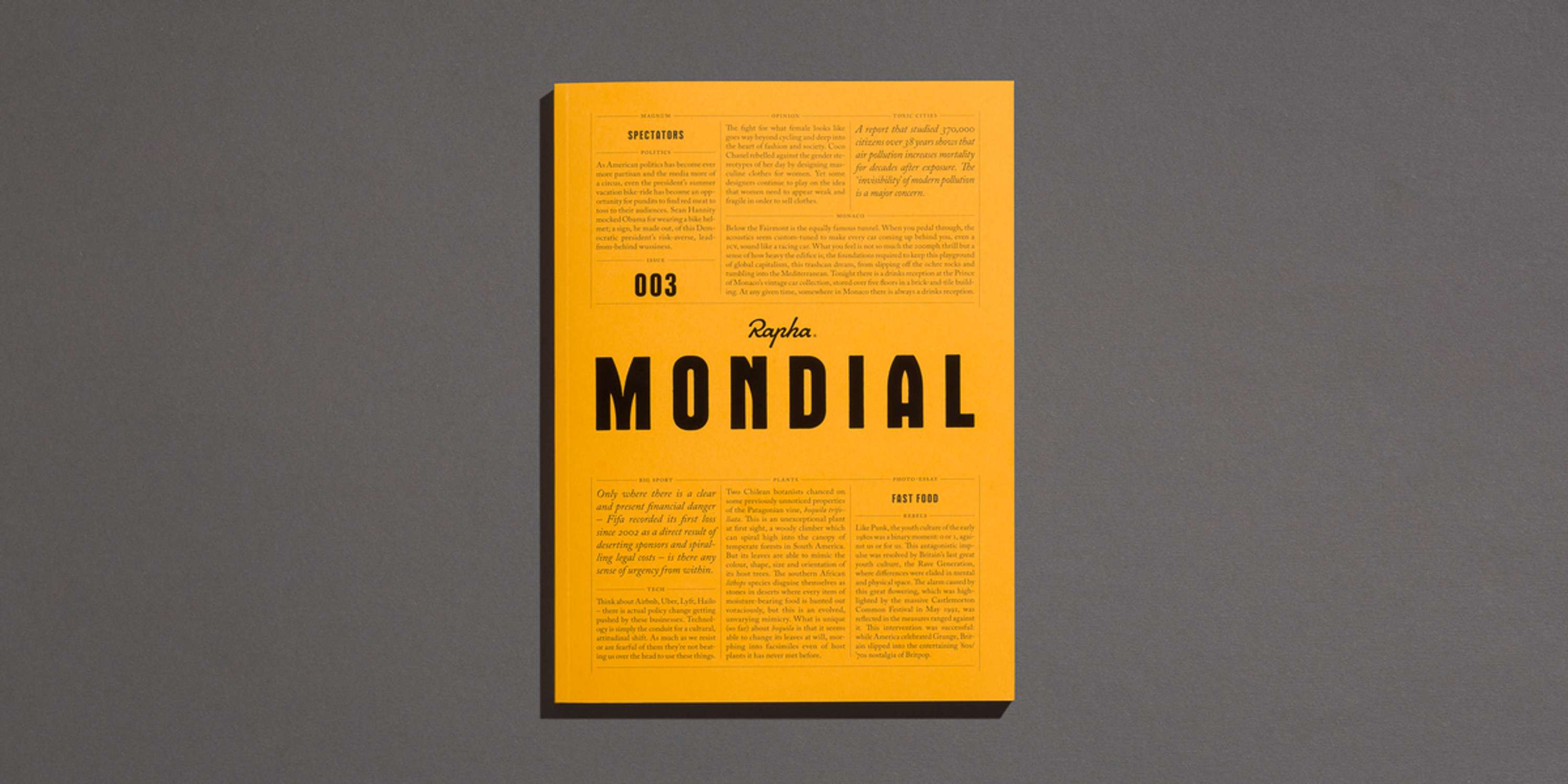 RAPHA | PRINT | MONDIAL MAGAZINE by George Tyson