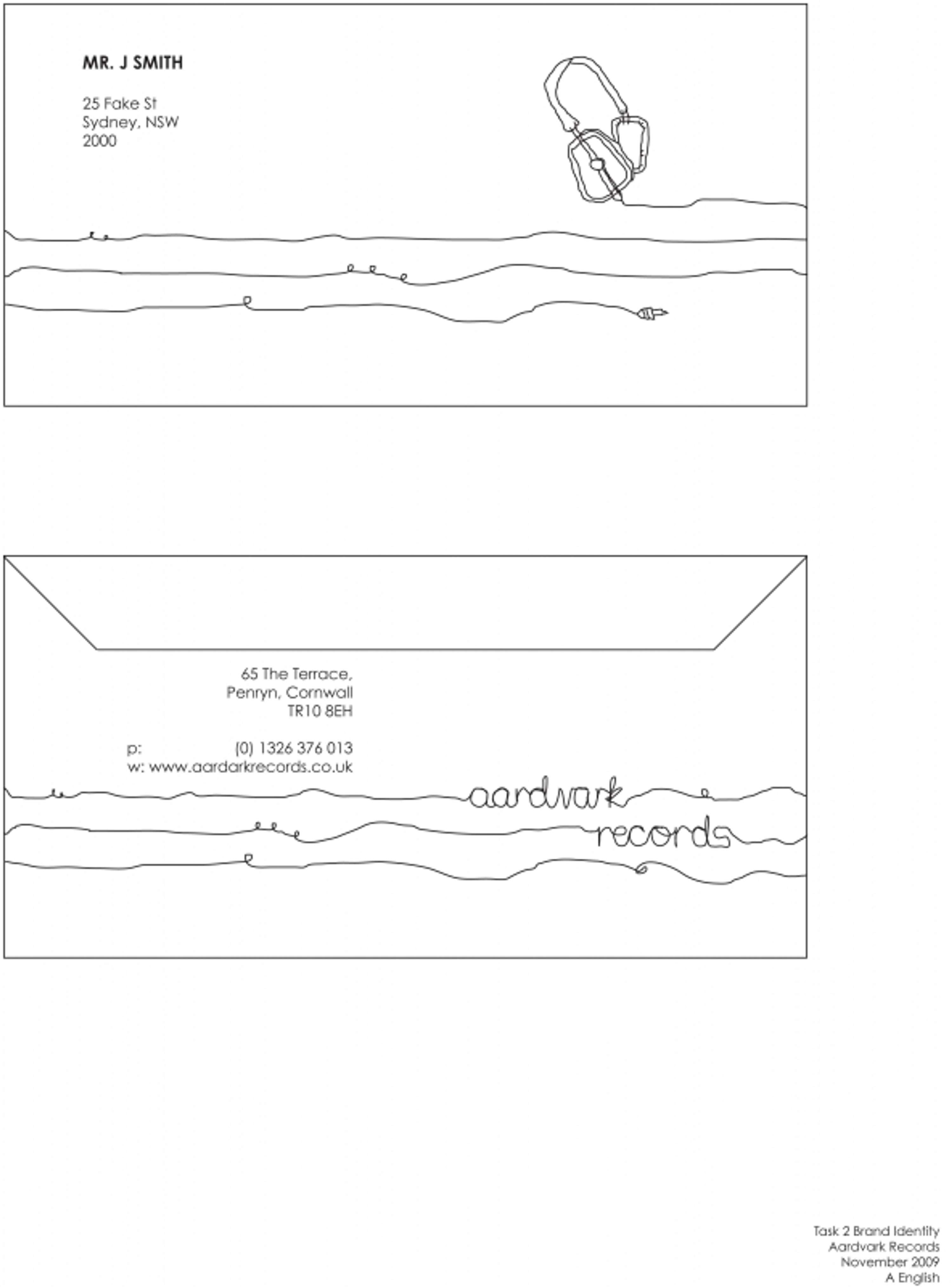 'Aardvark Records' Brand Identity by Alexandra English
