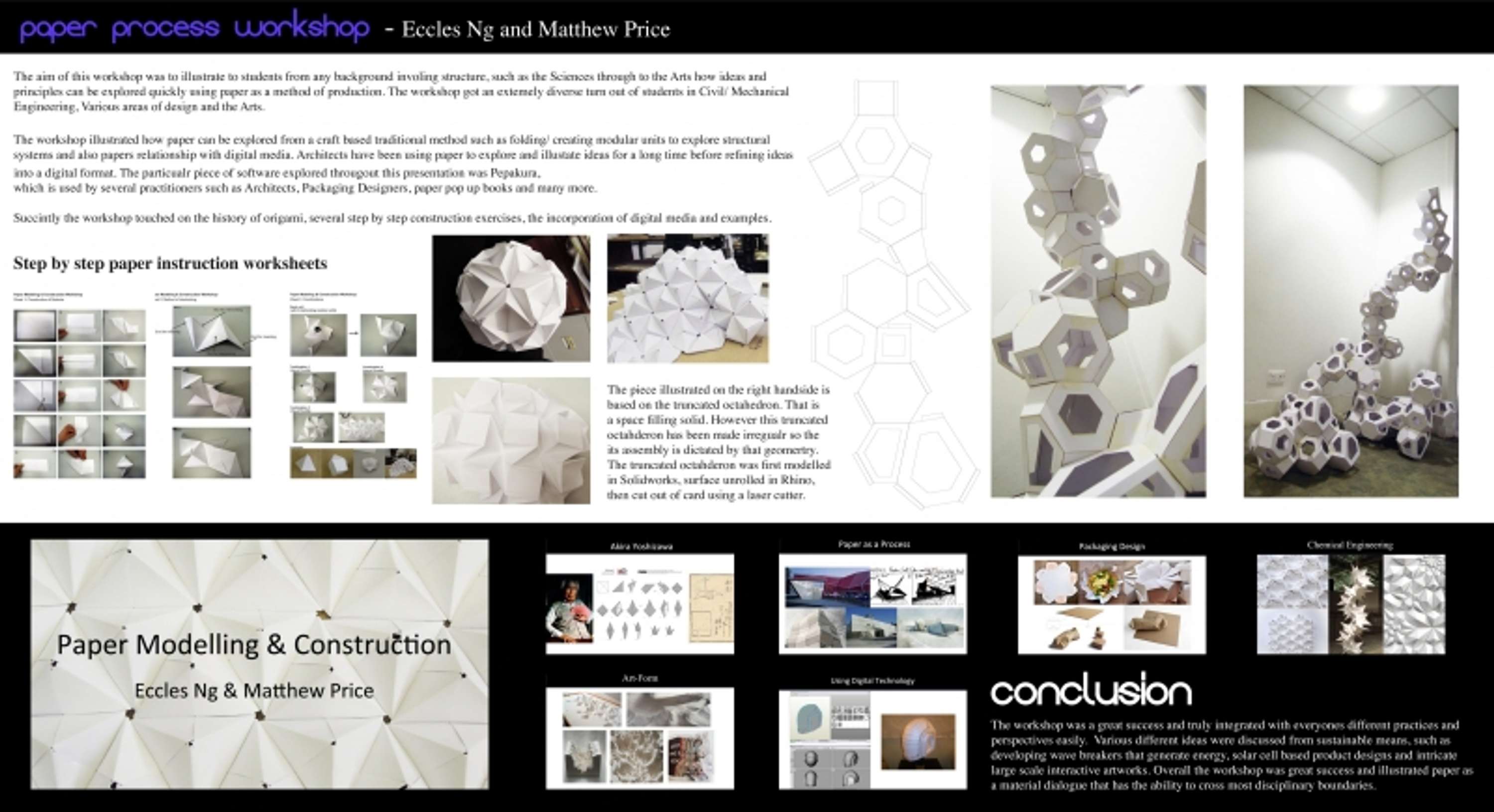 'Paper as Process' Workshop/presentation by Matthew Price