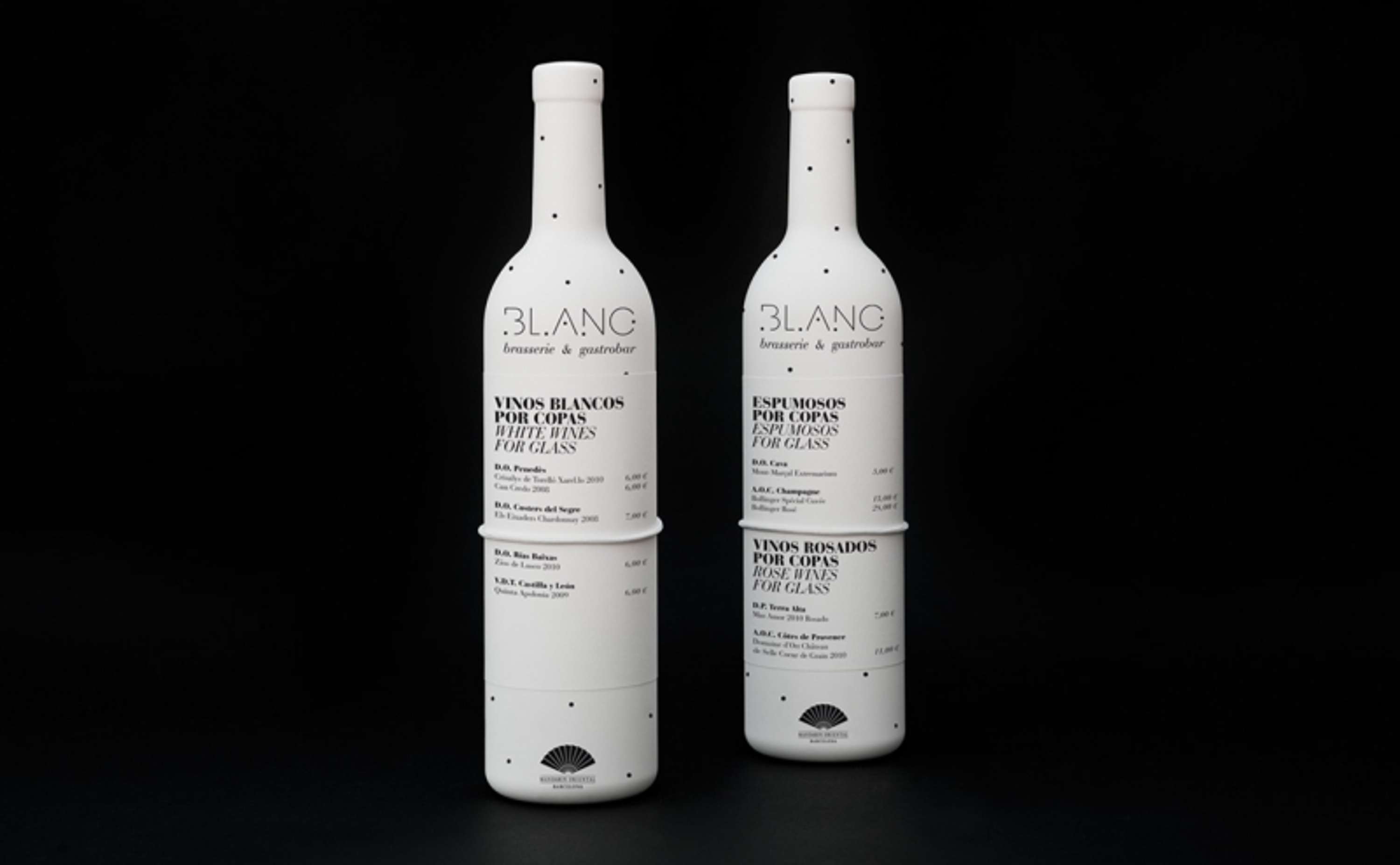 BLANC Wine Menus by Alex Dalmau