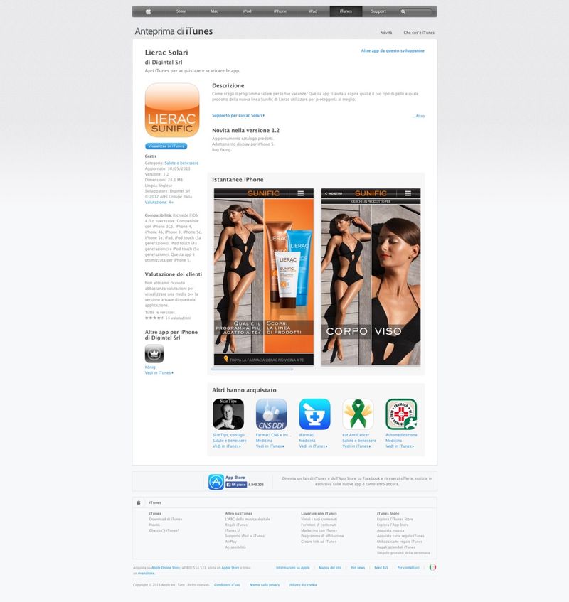 Lierac App Apple by Simone Albieri