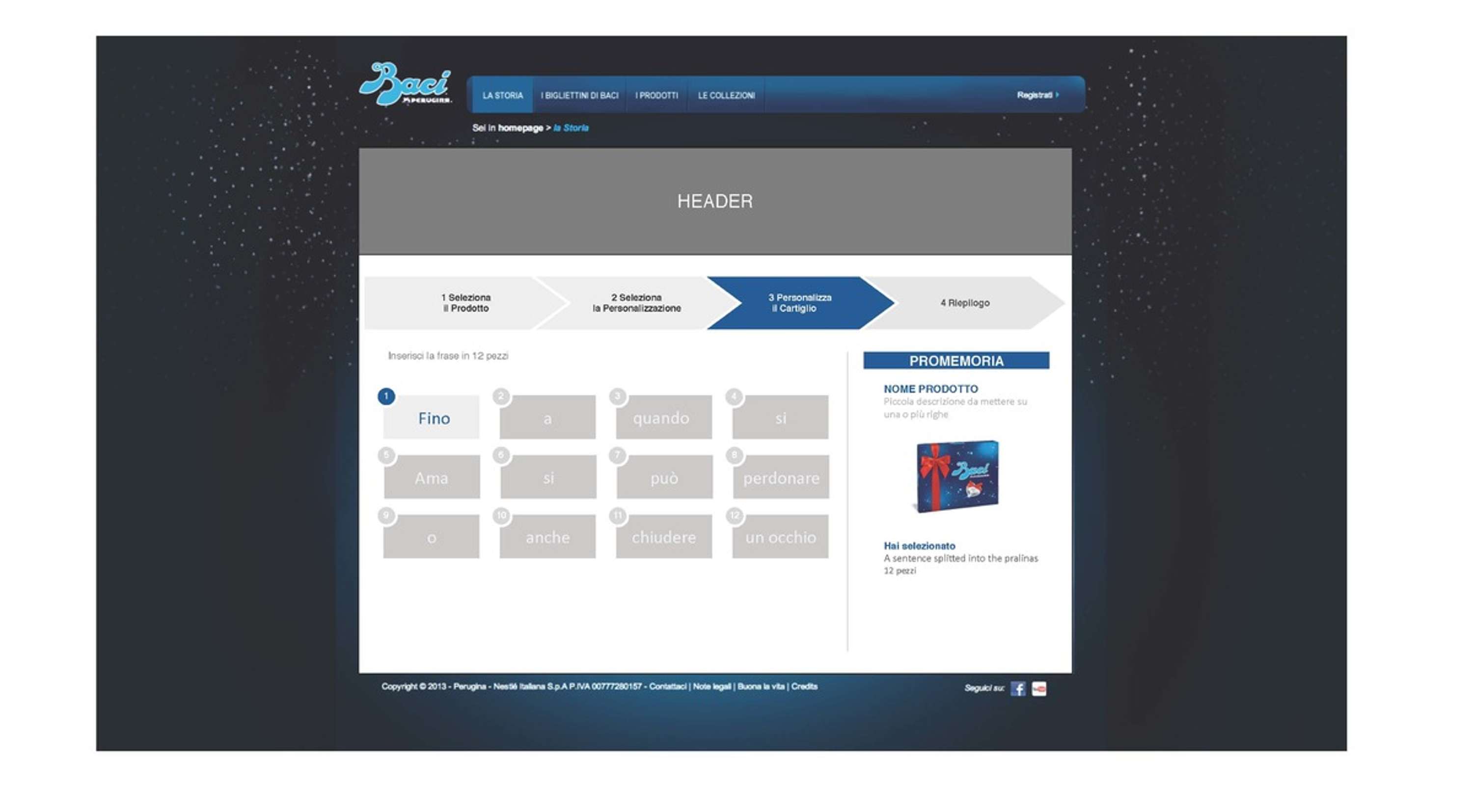 UI Design e Wireframe e-commerce site by Simone Albieri