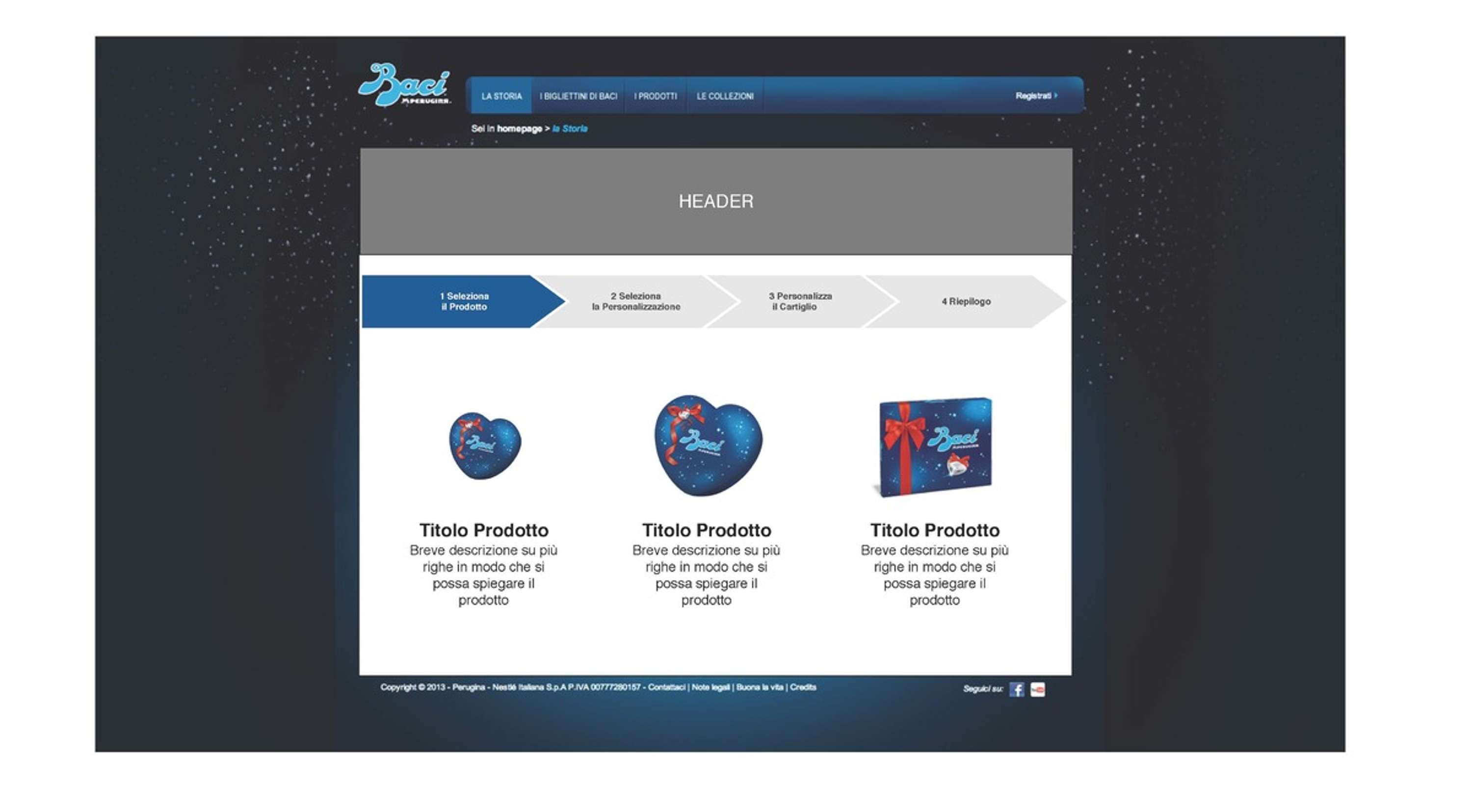 UI Design e Wireframe e-commerce site by Simone Albieri