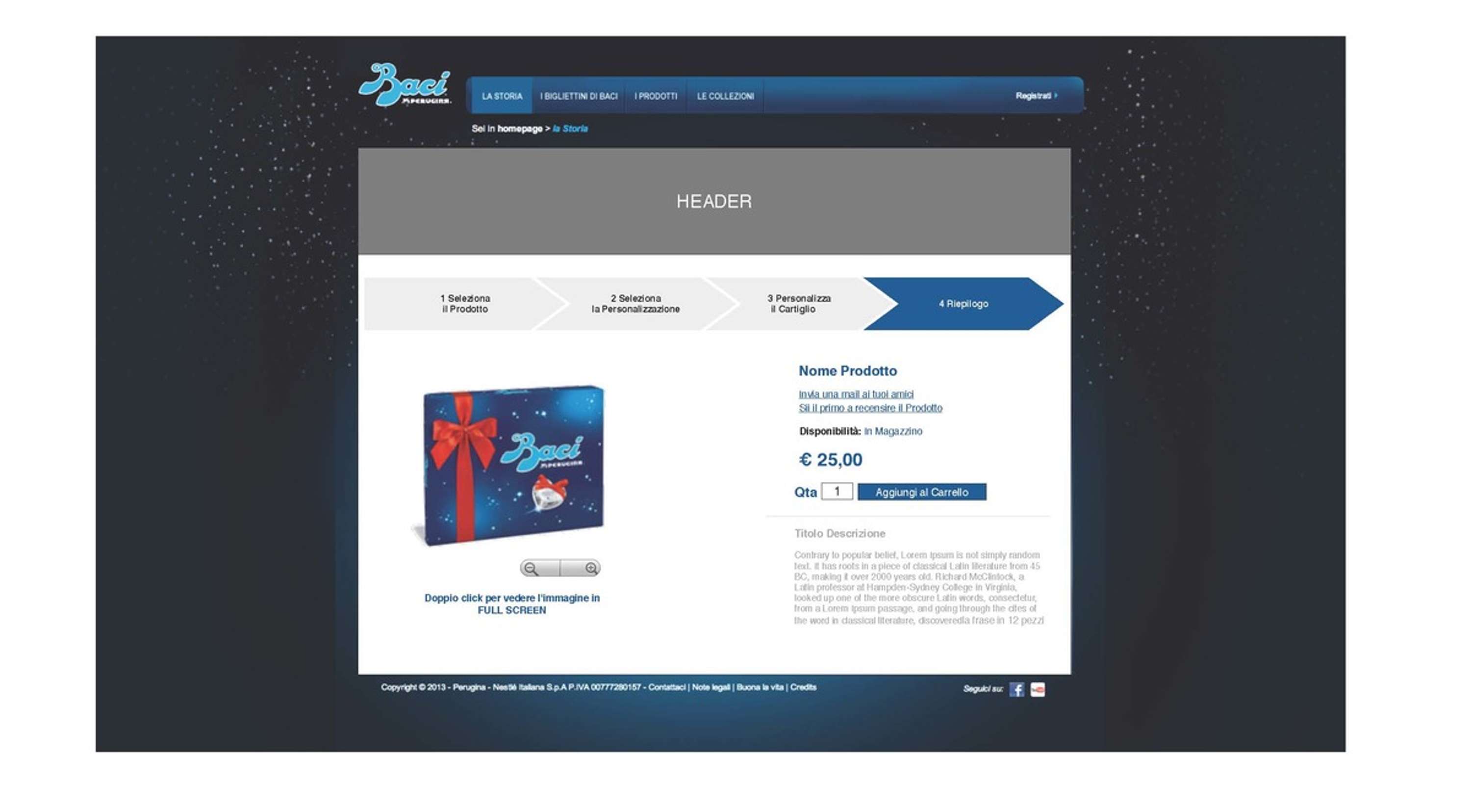 UI Design e Wireframe e-commerce site by Simone Albieri