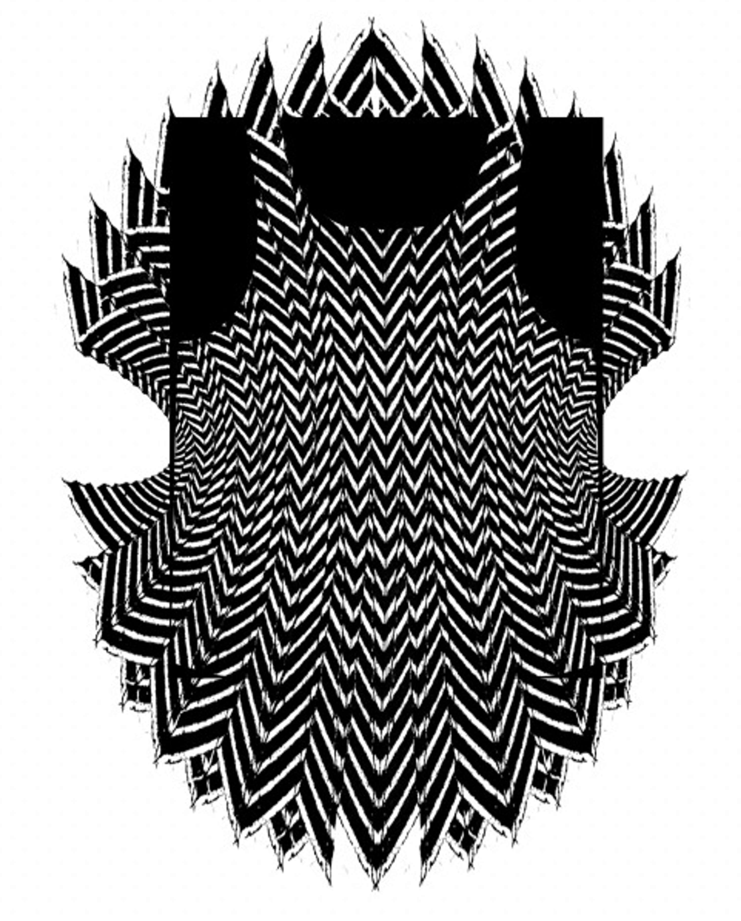Monochrome feather prints by Amy Wilson