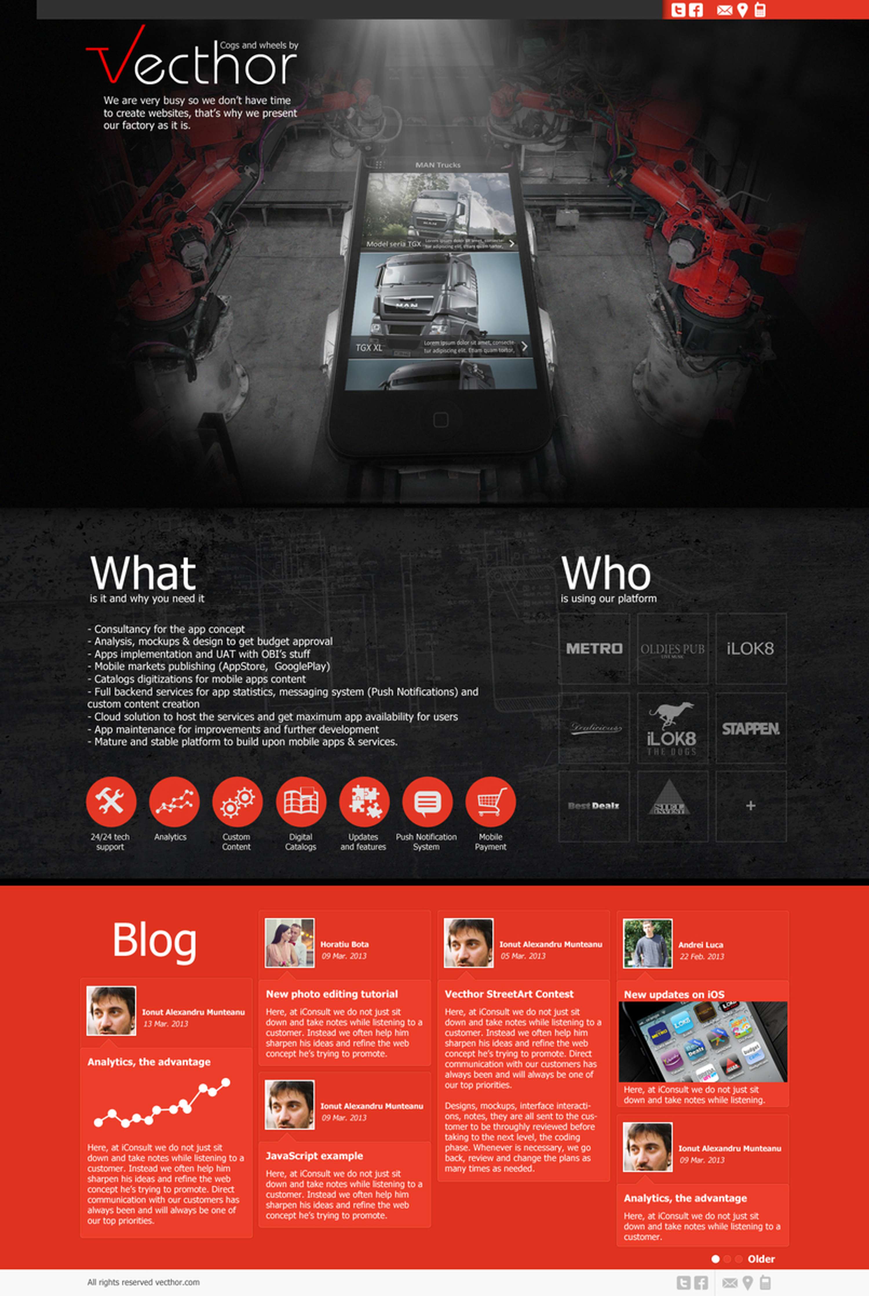 Vecthor Responsive Design by Horace Bota