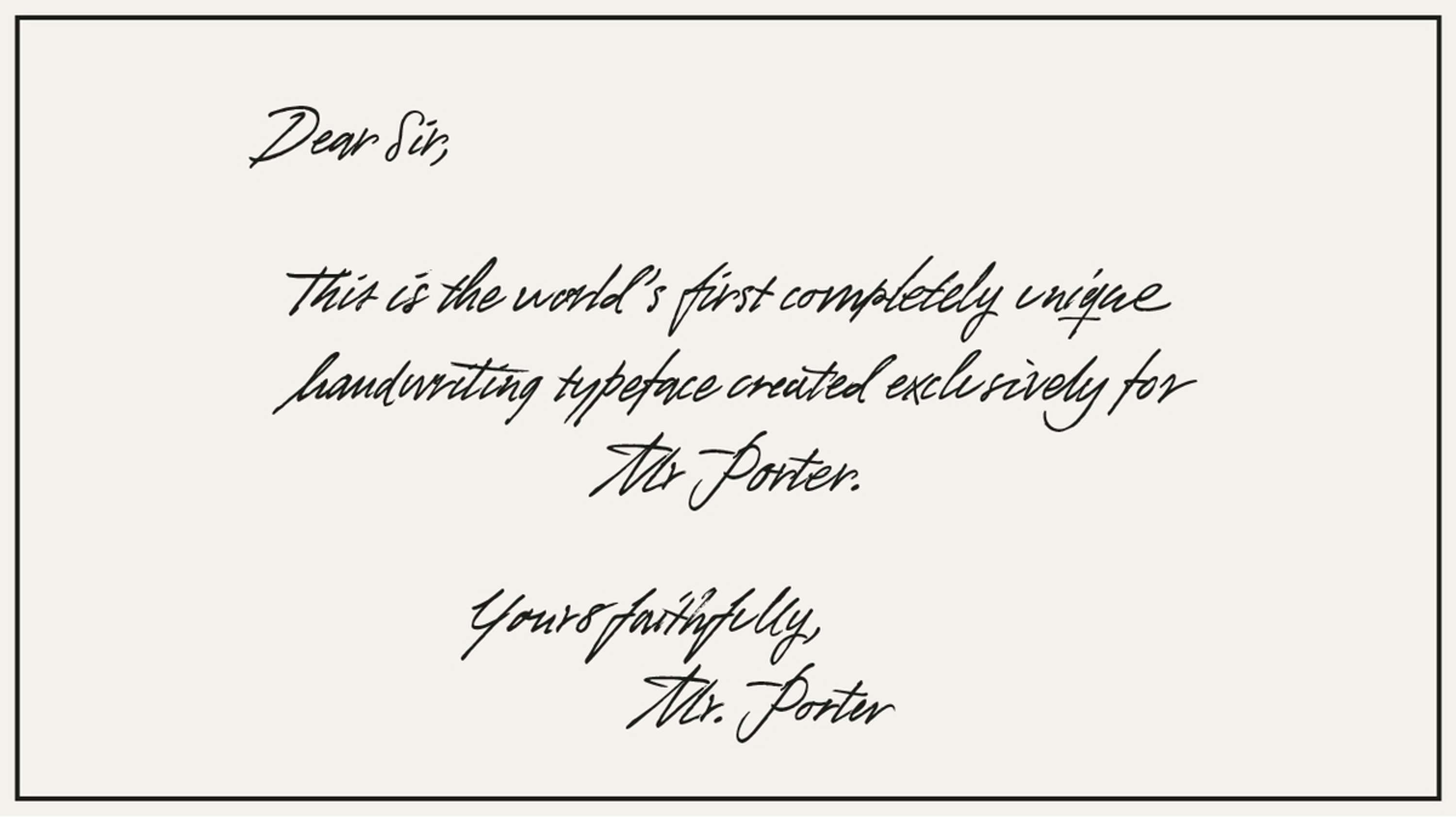 Mr Porter by Wednesday