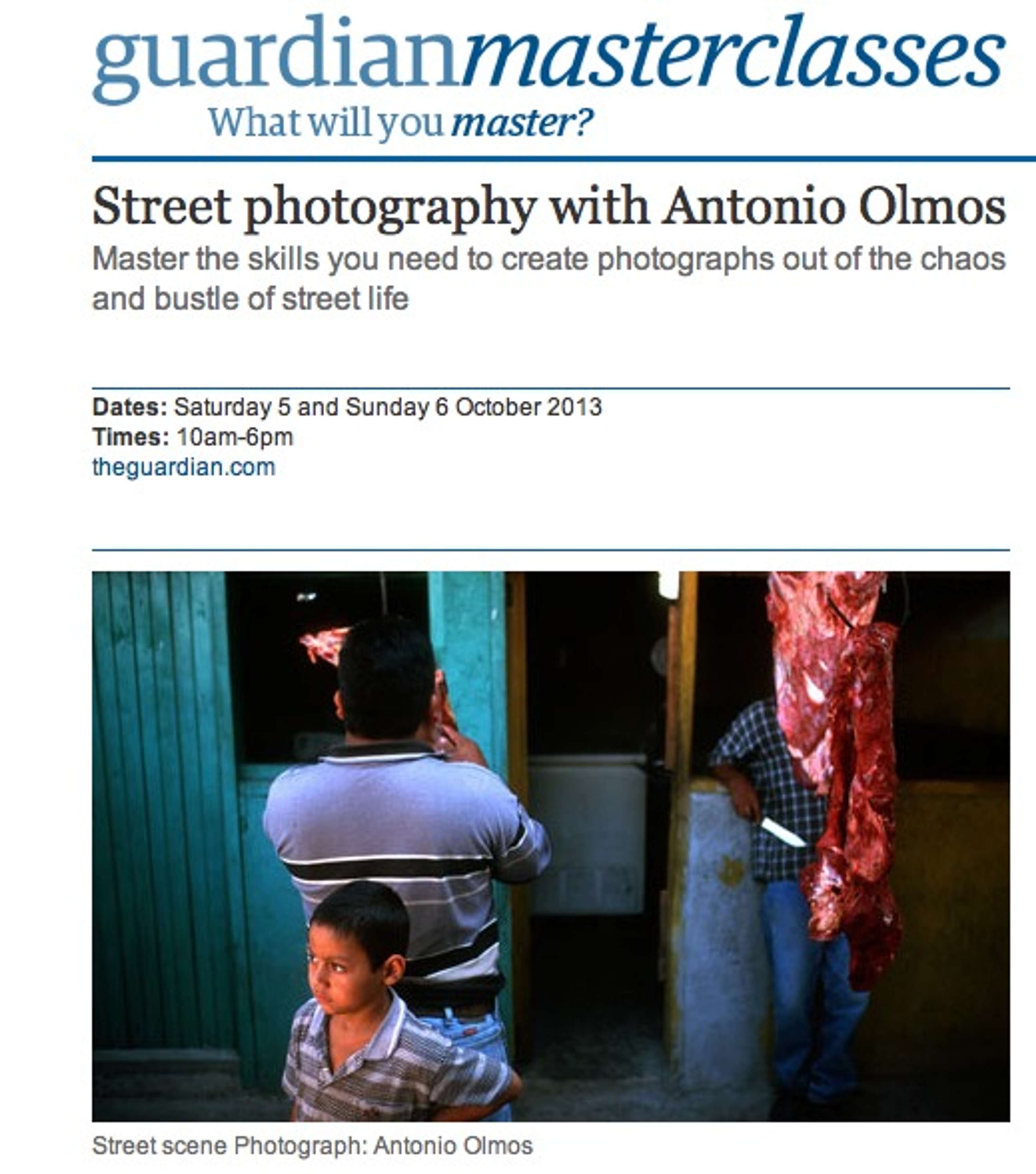 Guardian Masterclasses by Alan Rutter
