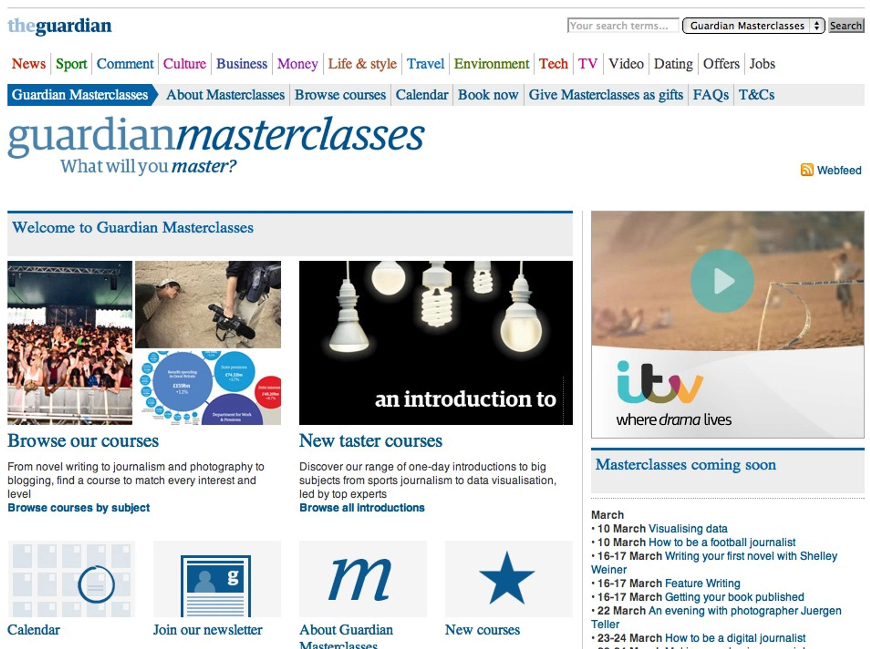 Guardian Masterclasses by Alan Rutter