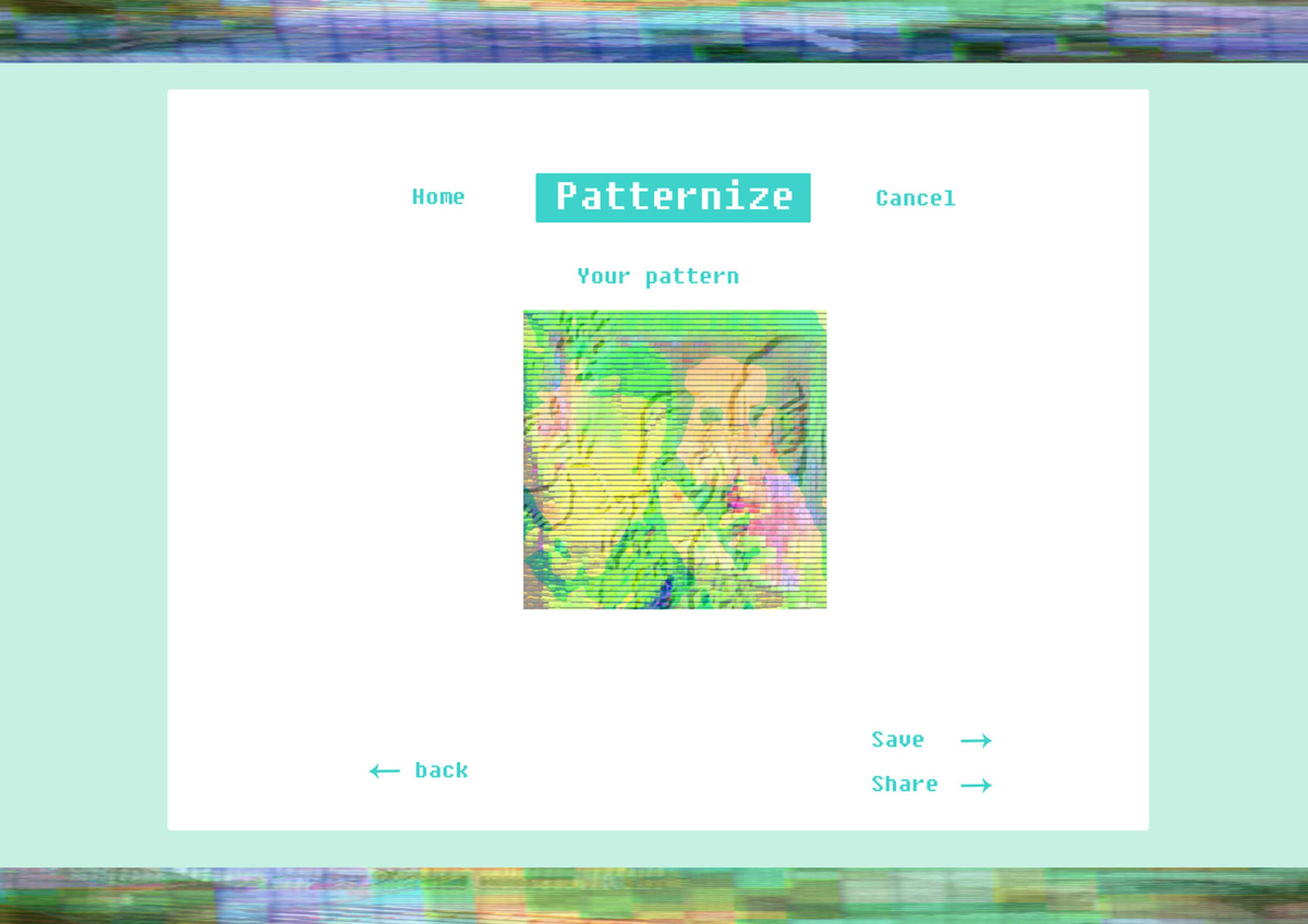 Patternize App by lucy moffat