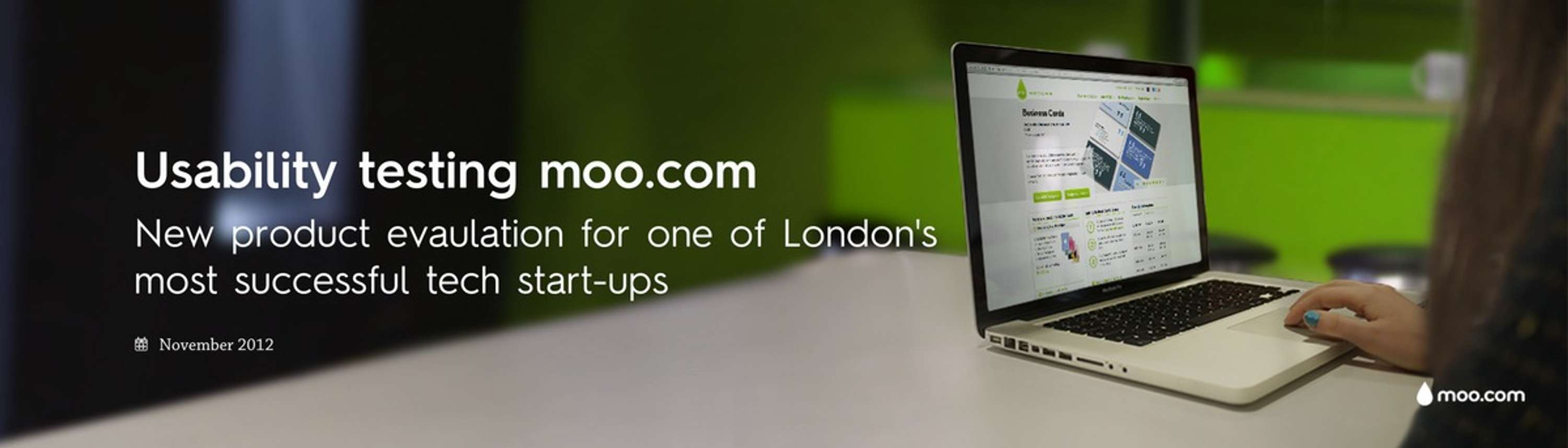 Usability testing moo.com by 100 Shapes Ltd