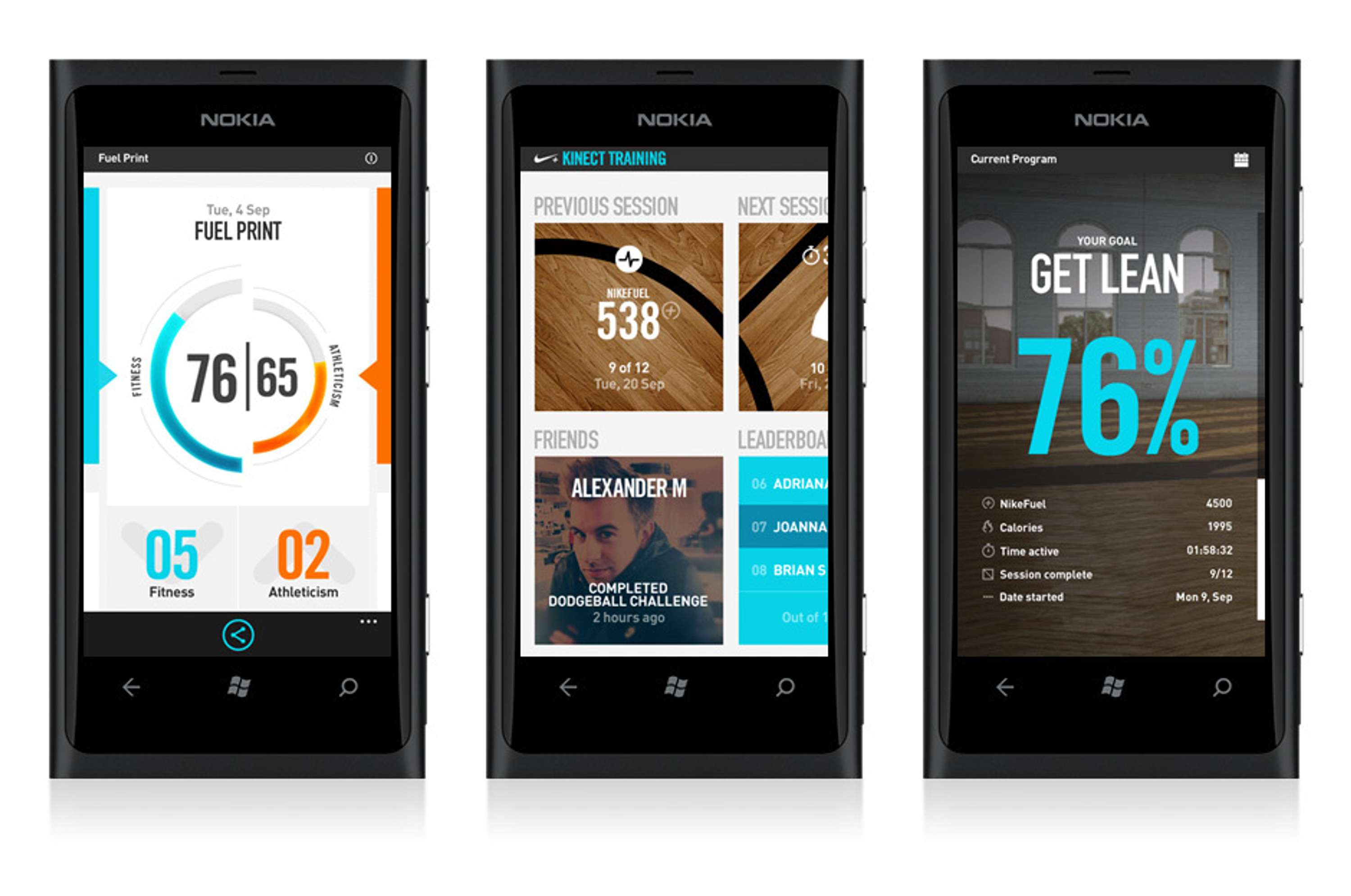 Nike+ Kinect Training Mobile App by Mike Yee