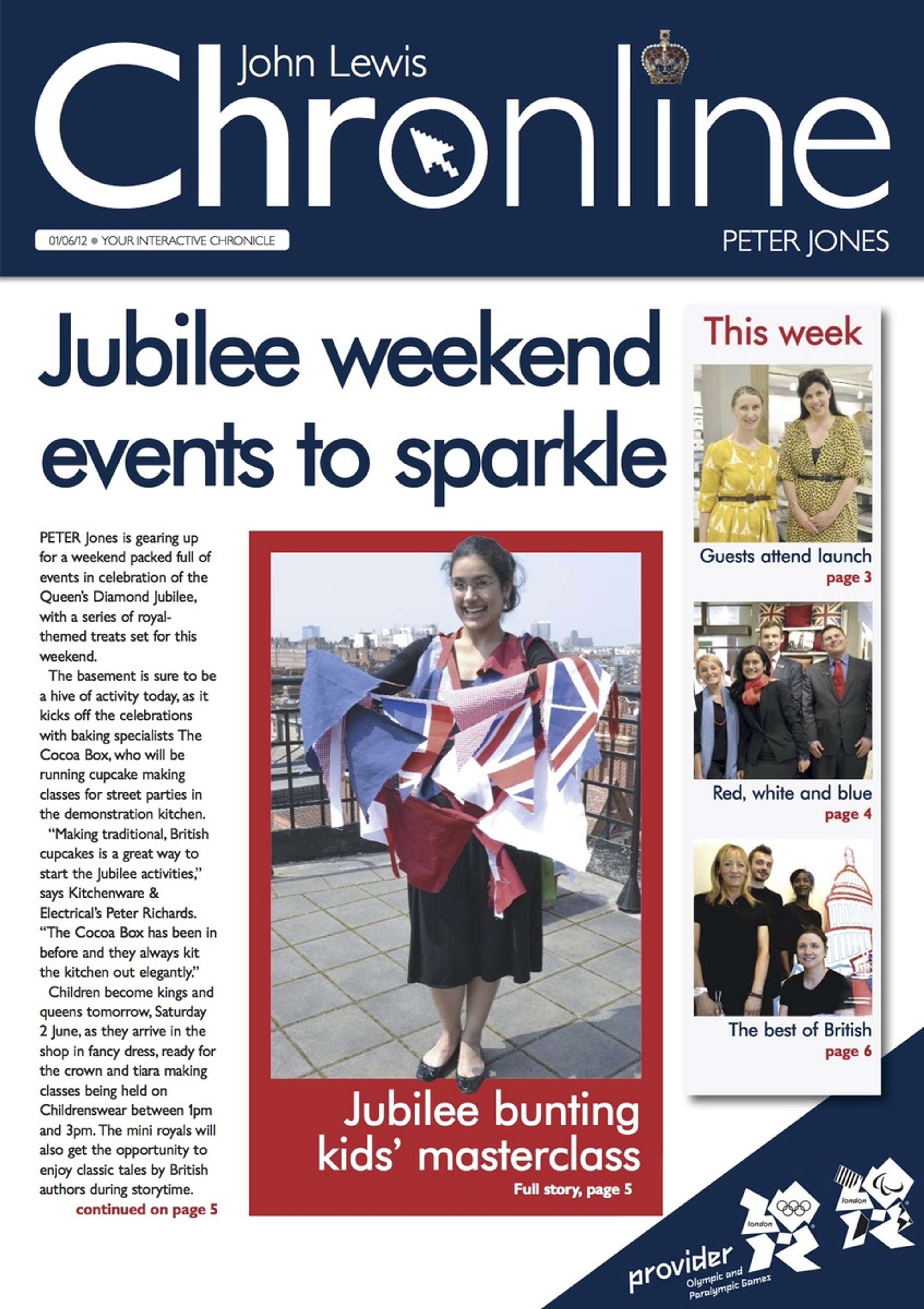 Peter Jones Chronicle by Lisa Johnson