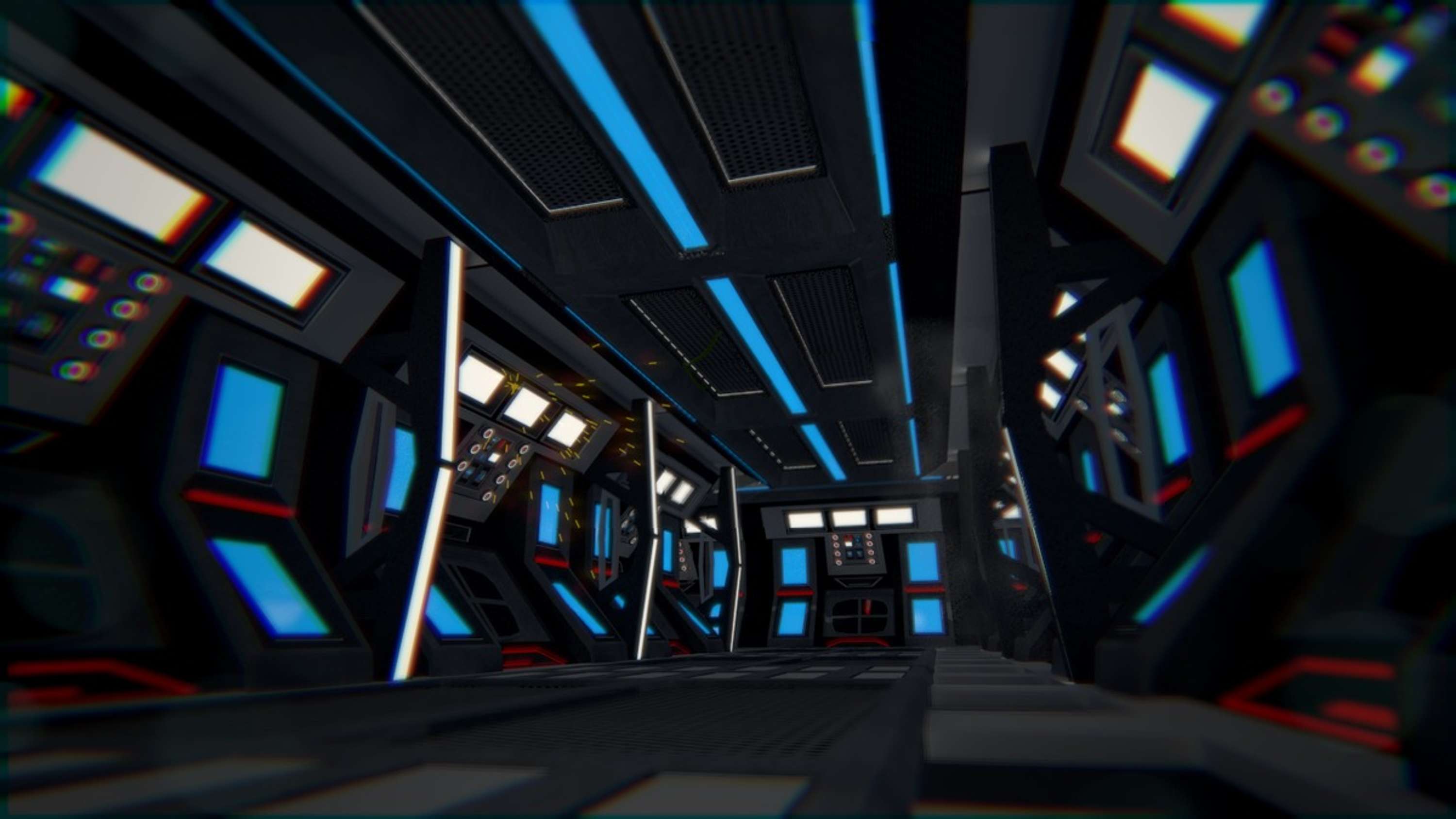Spaceship Corridor by G Quelch
