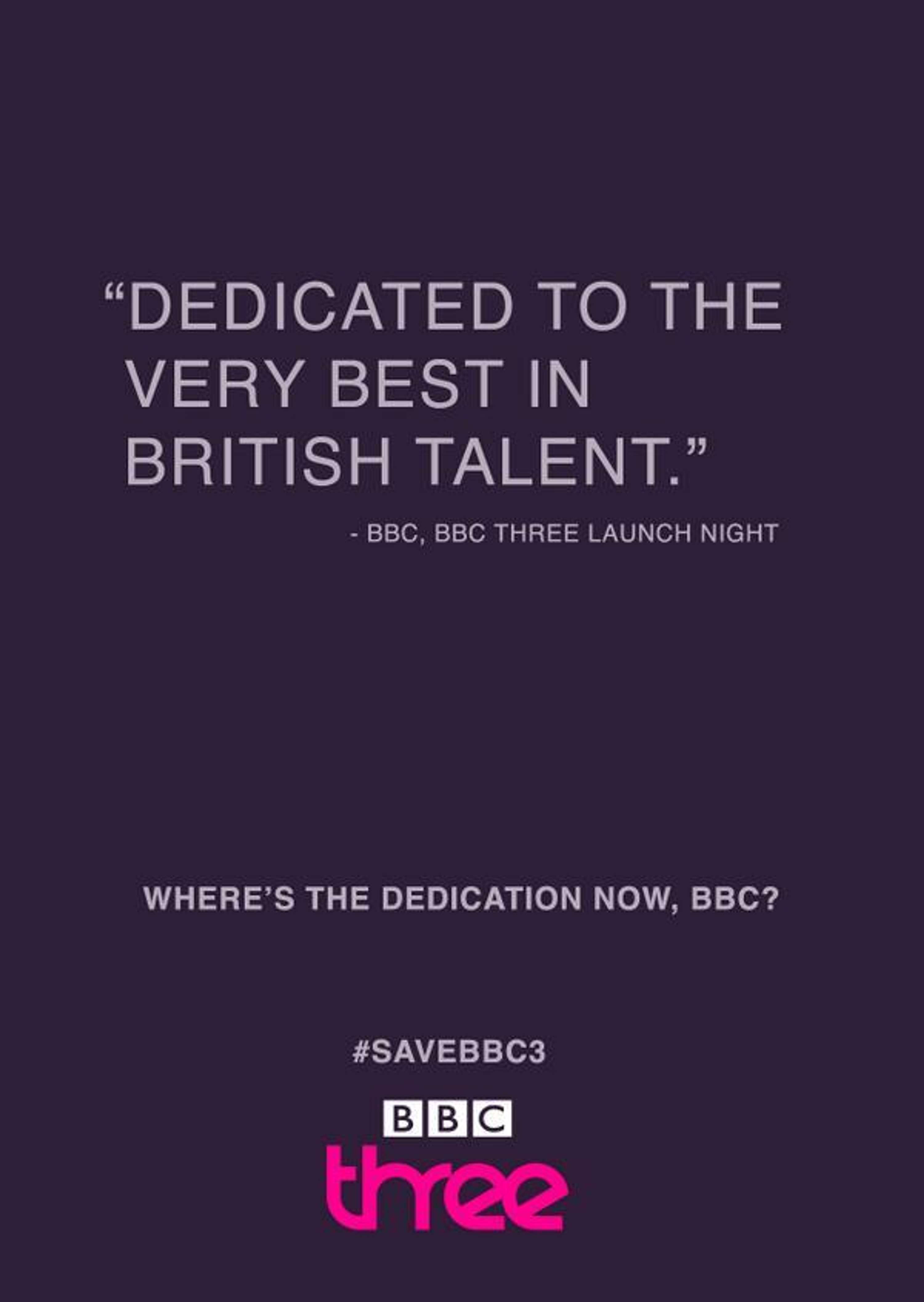 SAVE BBC3 CAMPAIGN by One Minute Briefs