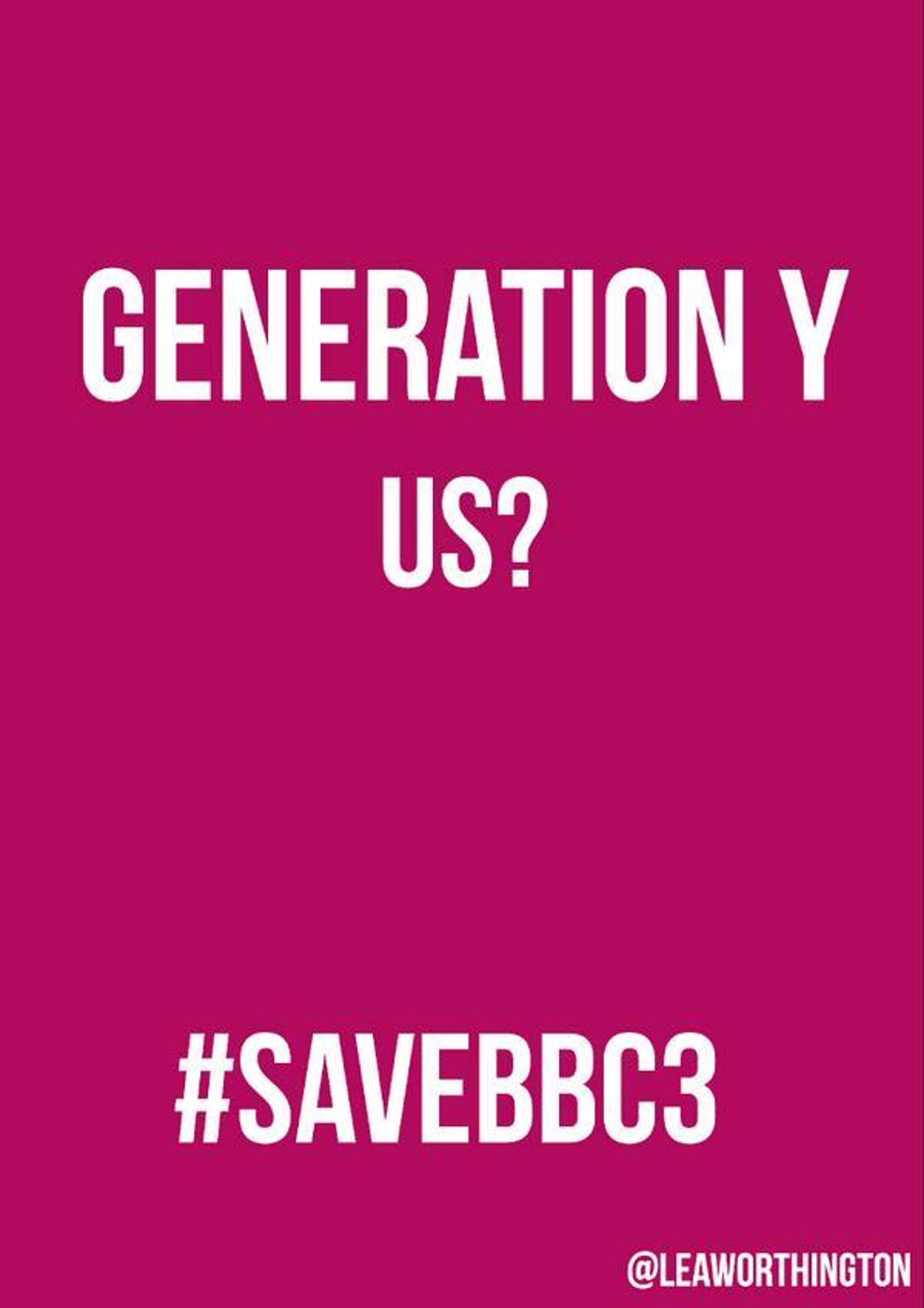 SAVE BBC3 CAMPAIGN by One Minute Briefs