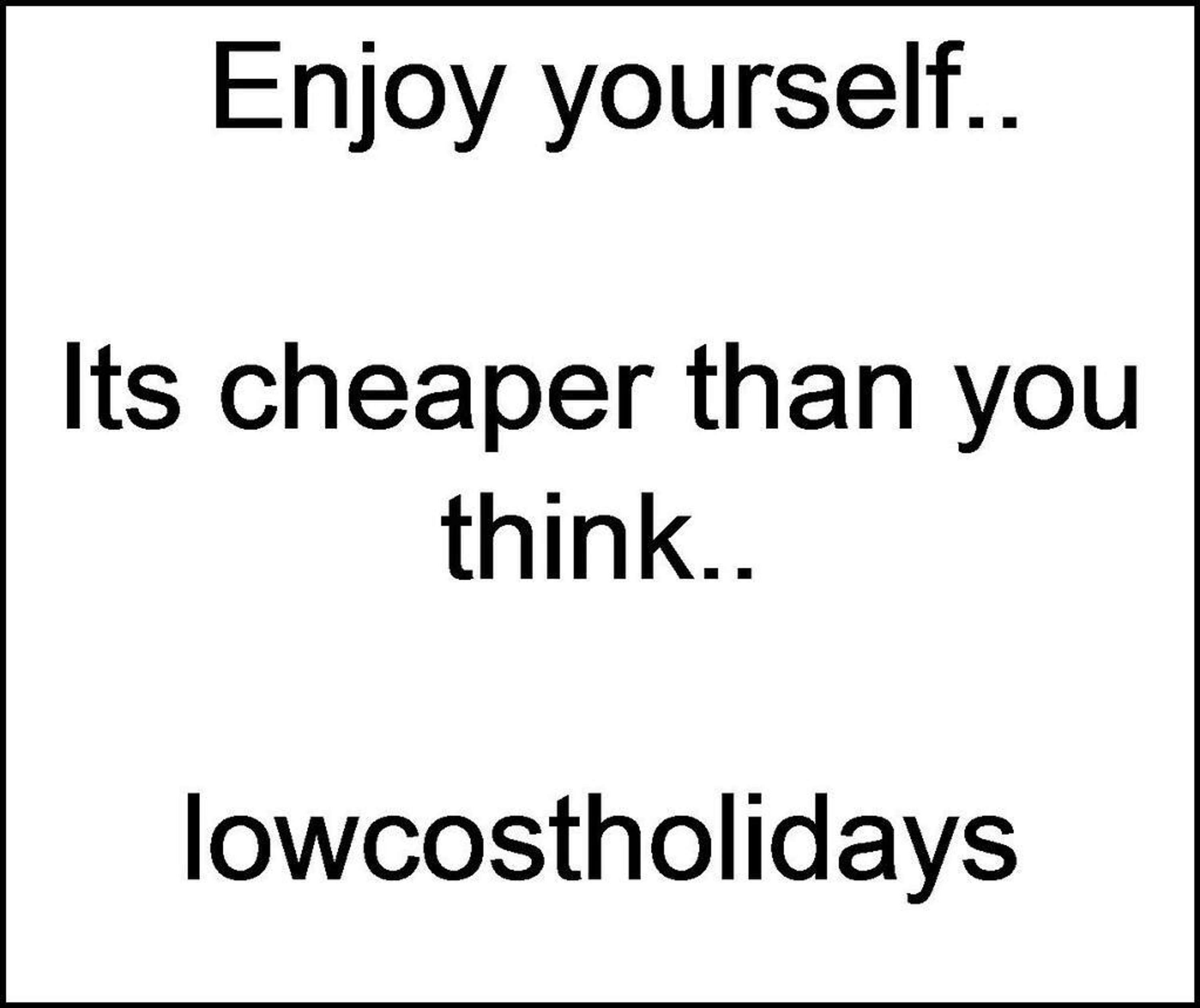 Advertise lowcostholidays.com by One Minute Briefs