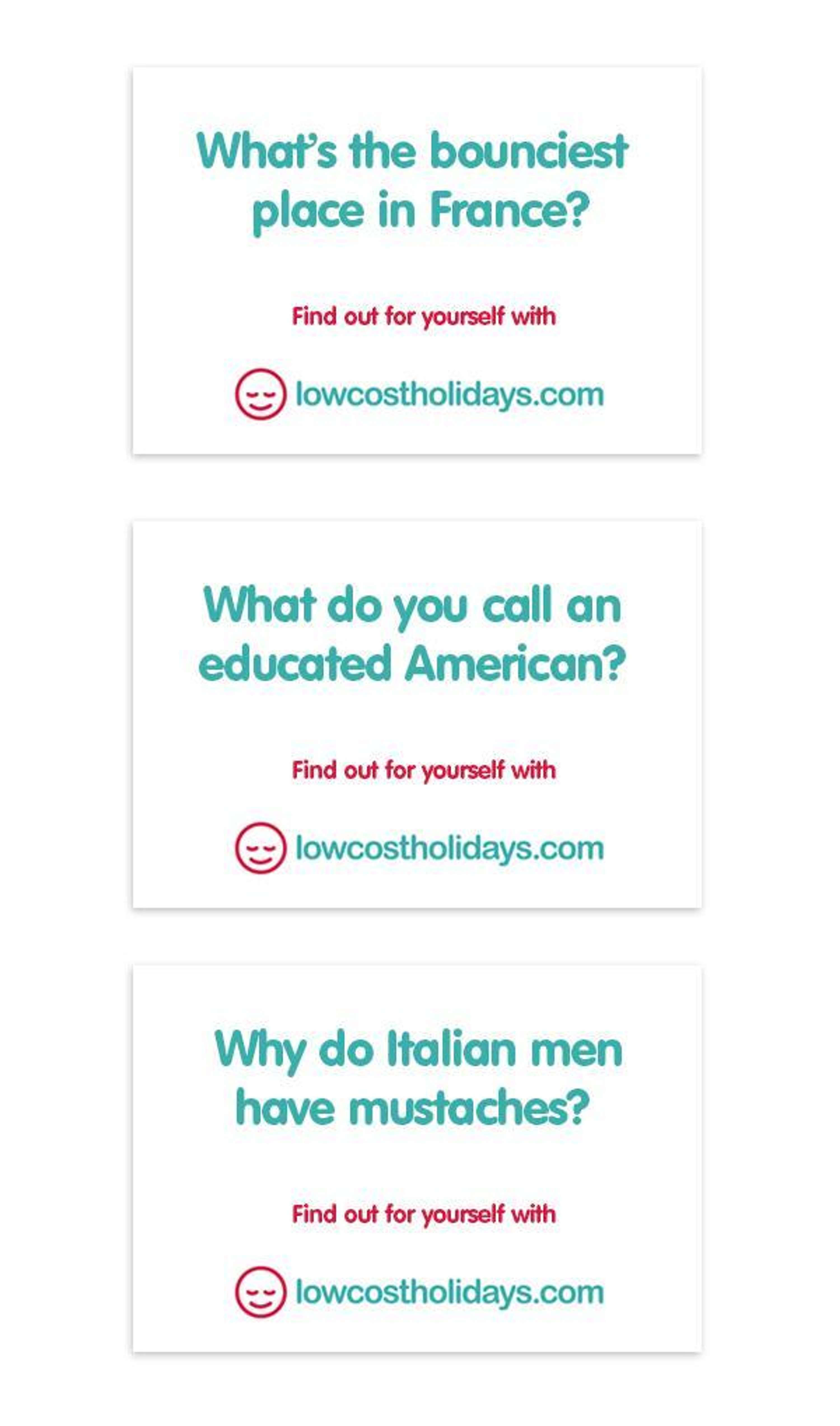 Advertise lowcostholidays.com by One Minute Briefs