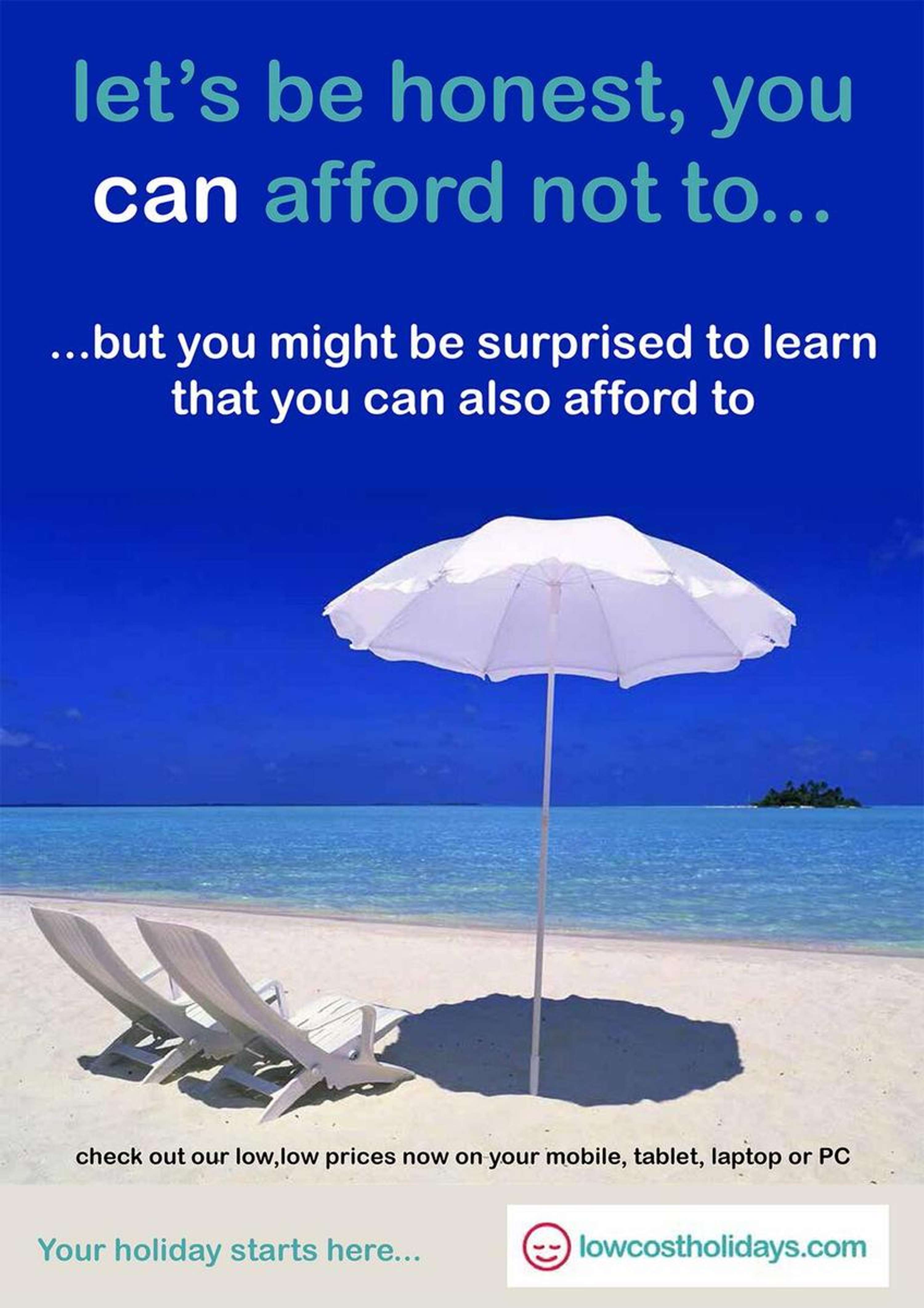 Advertise lowcostholidays.com by One Minute Briefs