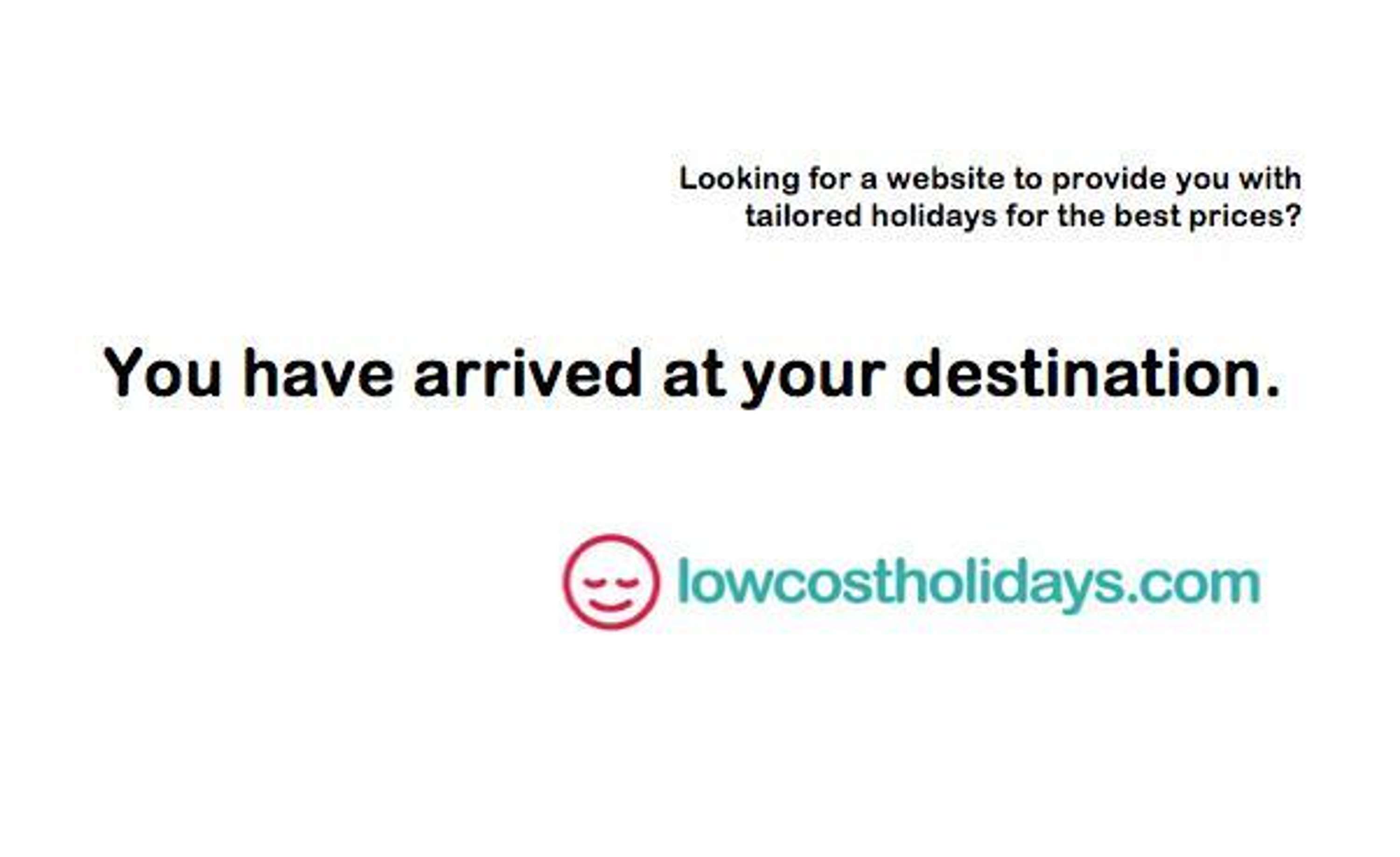 Advertise lowcostholidays.com by One Minute Briefs