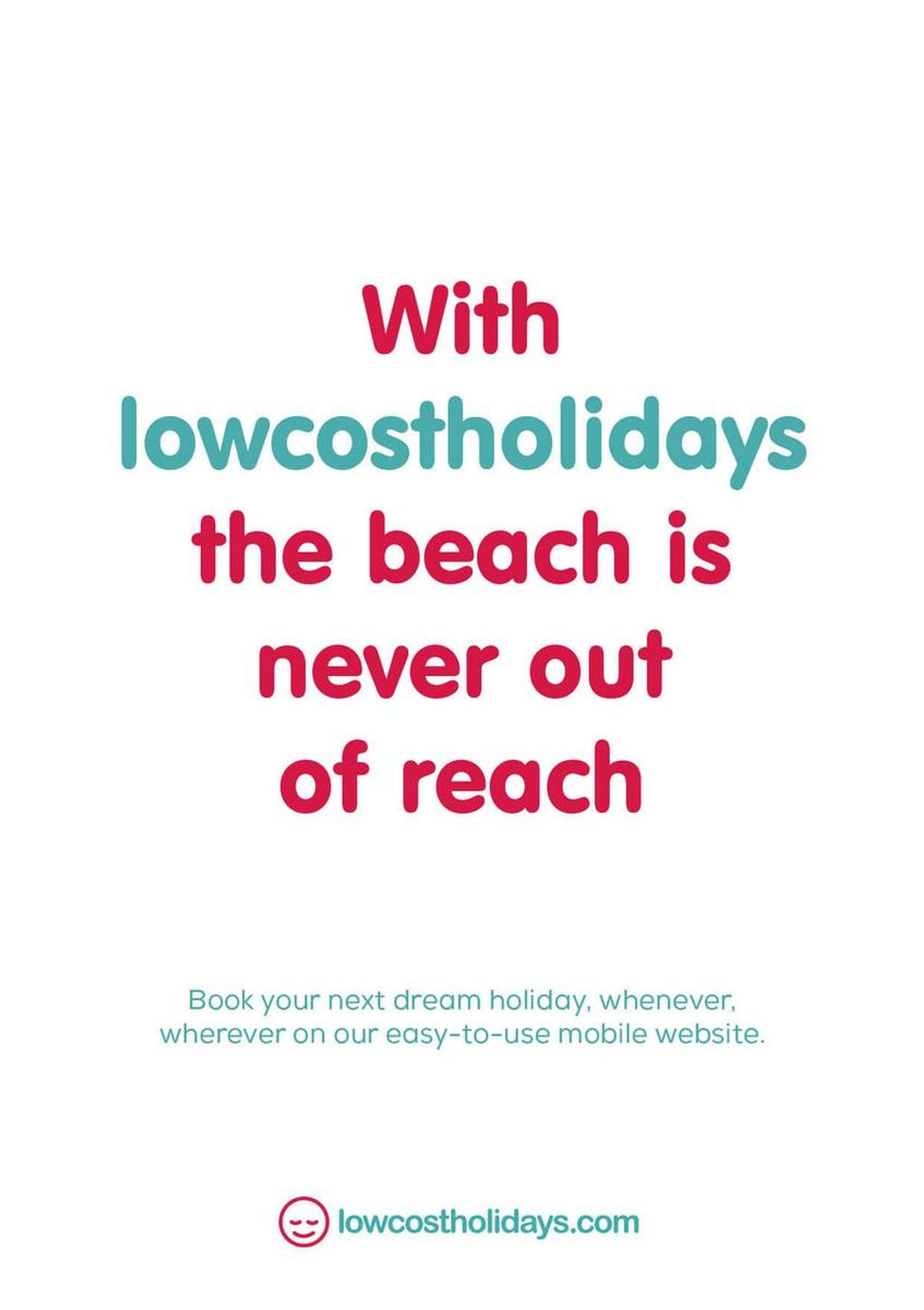 Advertise lowcostholidays.com by One Minute Briefs