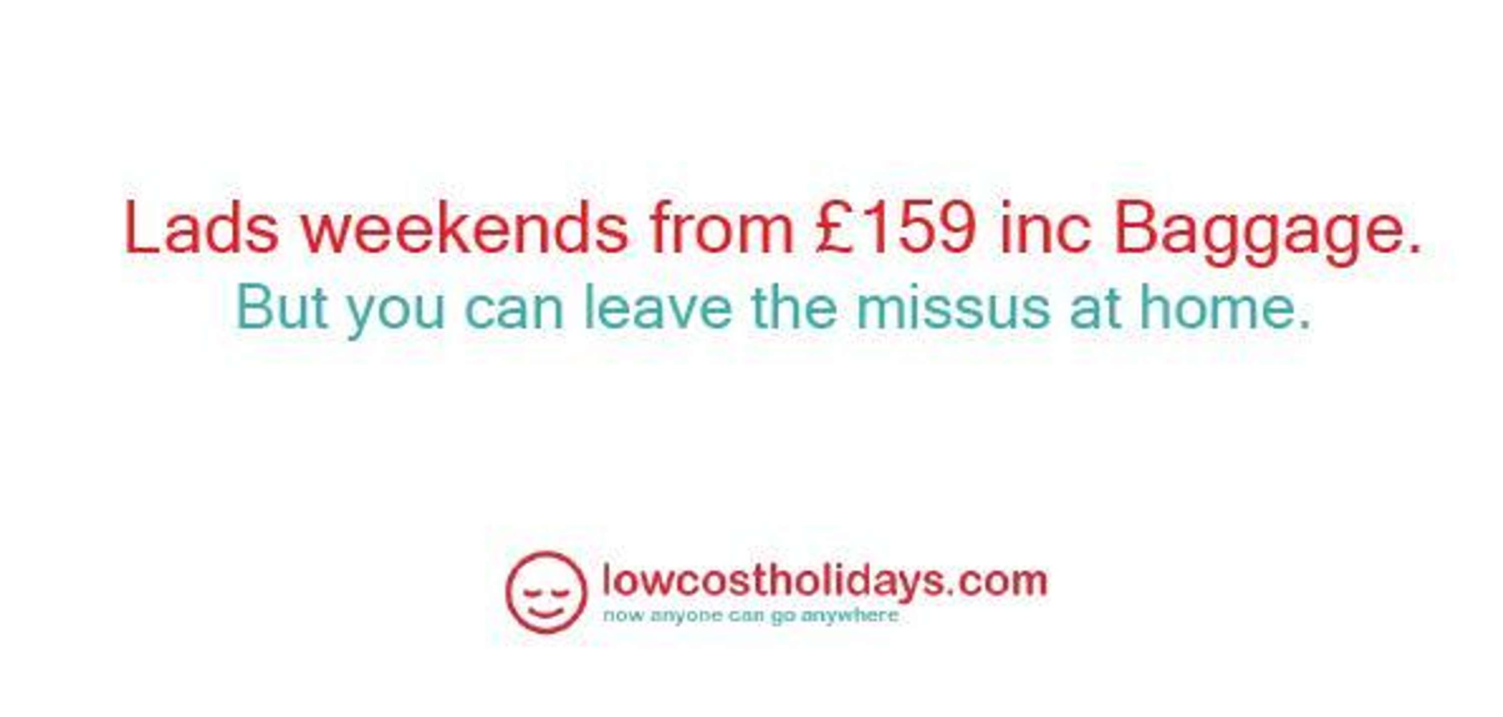 Advertise lowcostholidays.com by One Minute Briefs