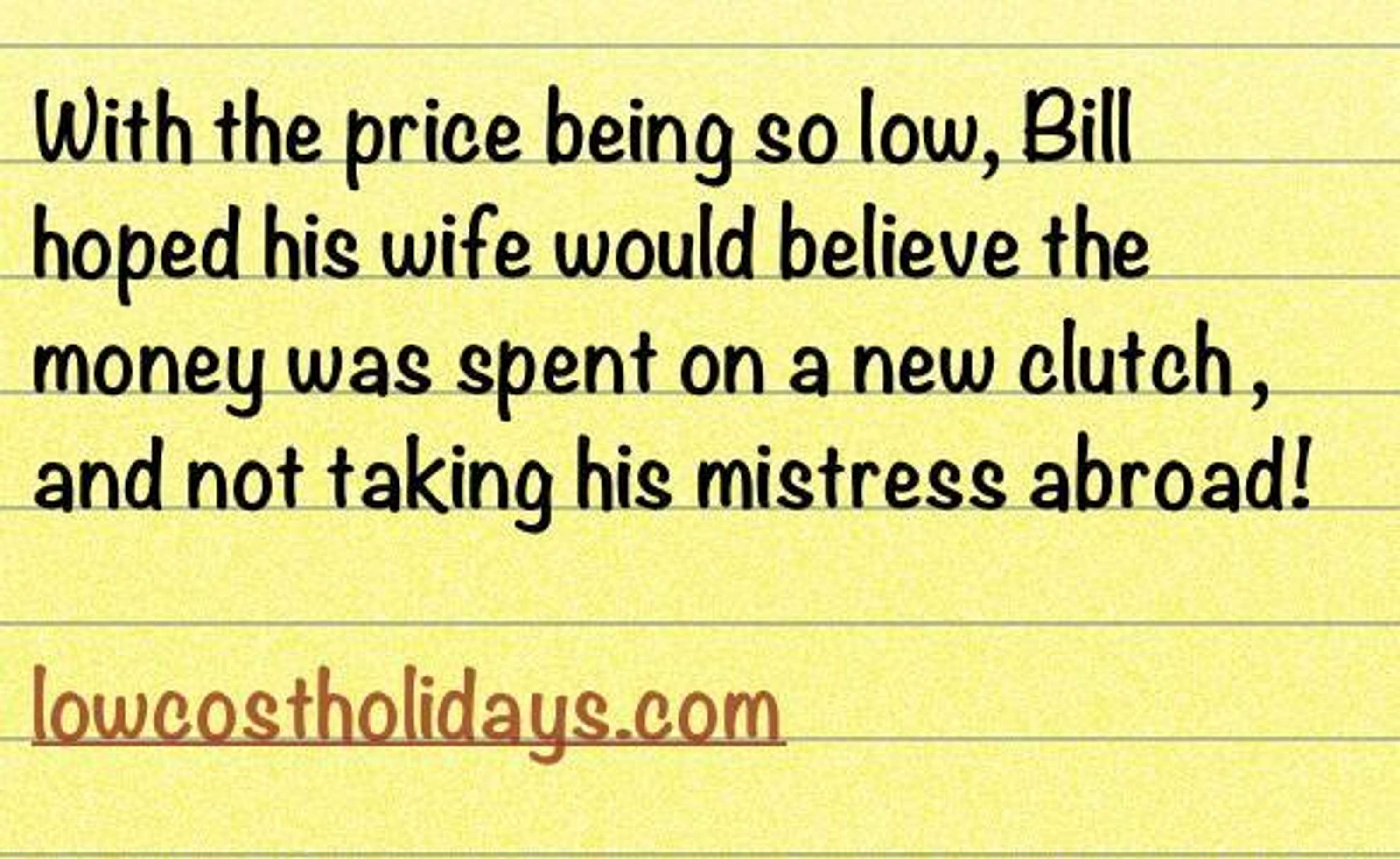 Advertise lowcostholidays.com by One Minute Briefs