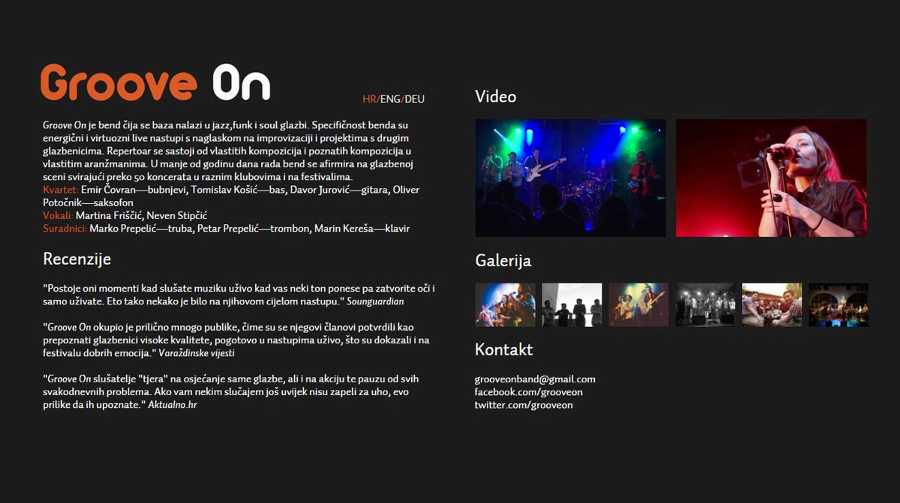 Groove On microsite by Mihael Miklosic